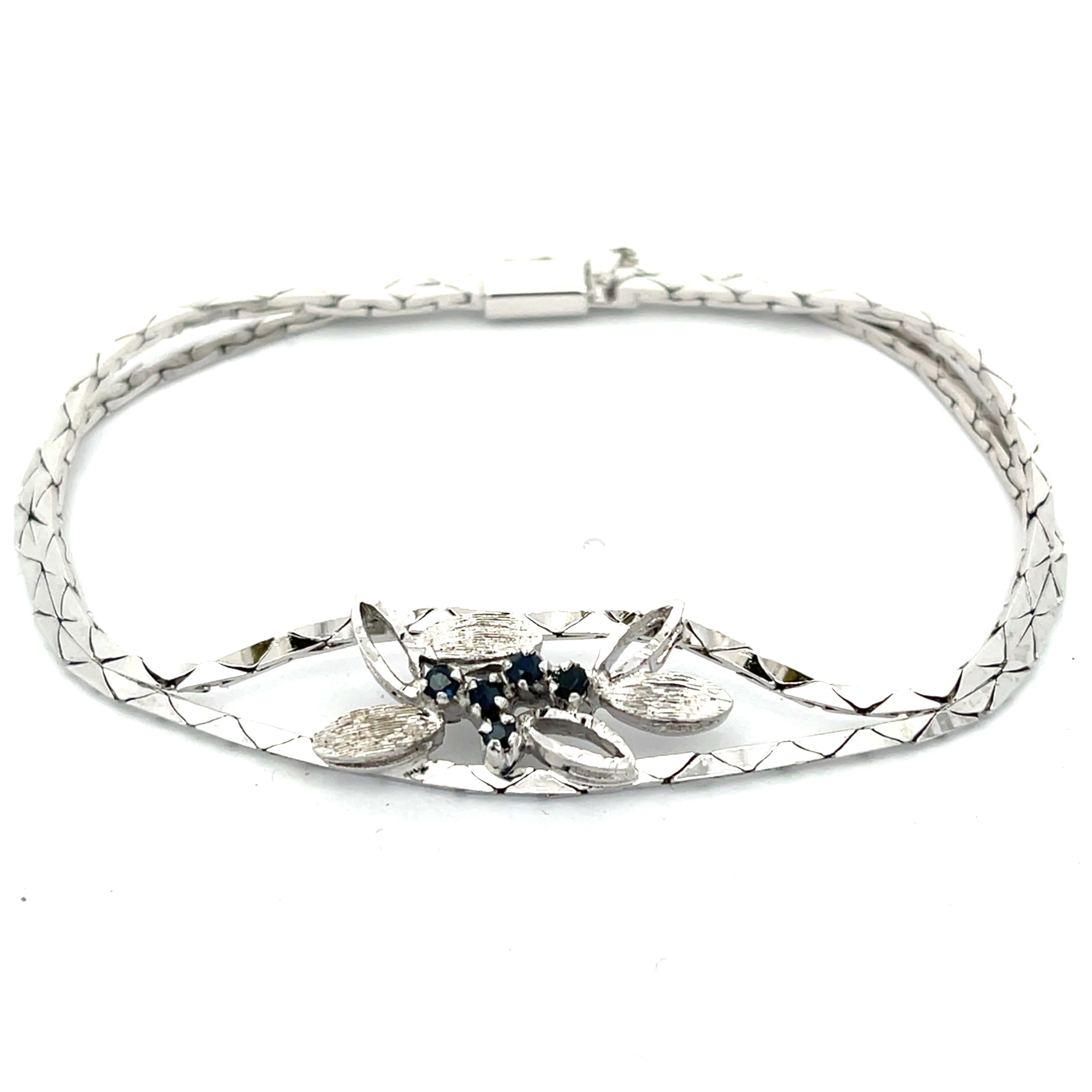 Armband Silber 925 mit blauen Schmucksteinen