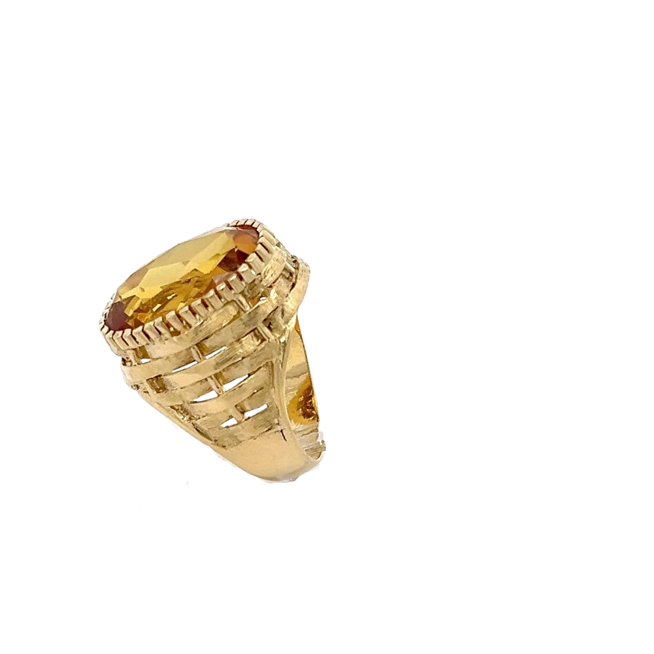 Vintage / ornamentaler Cocktailring Gold 750 18 Karat *53