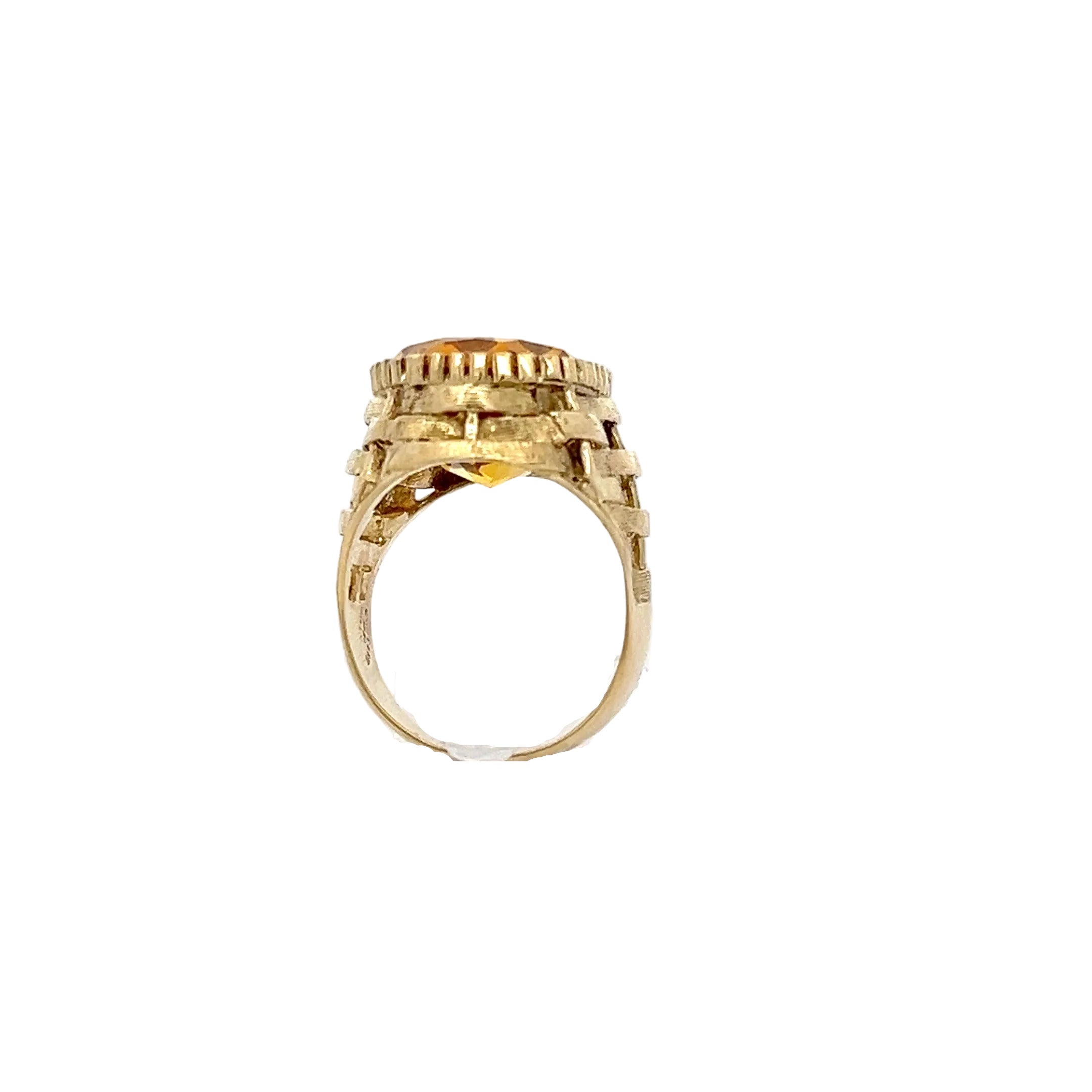 Vintage / ornamentaler Cocktailring Gold 750 18 Karat *53