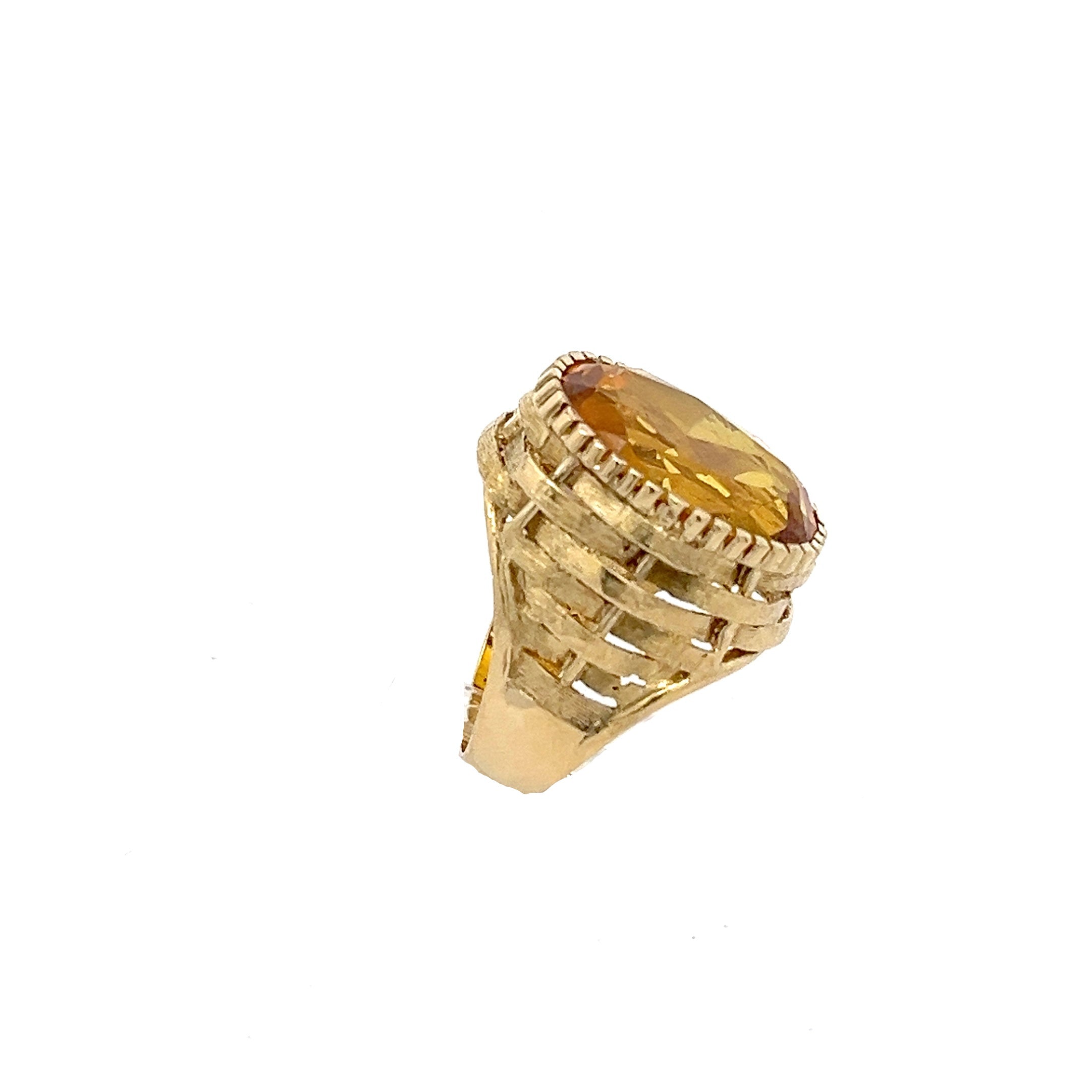 Vintage / ornamentaler Cocktailring Gold 750 18 Karat *53