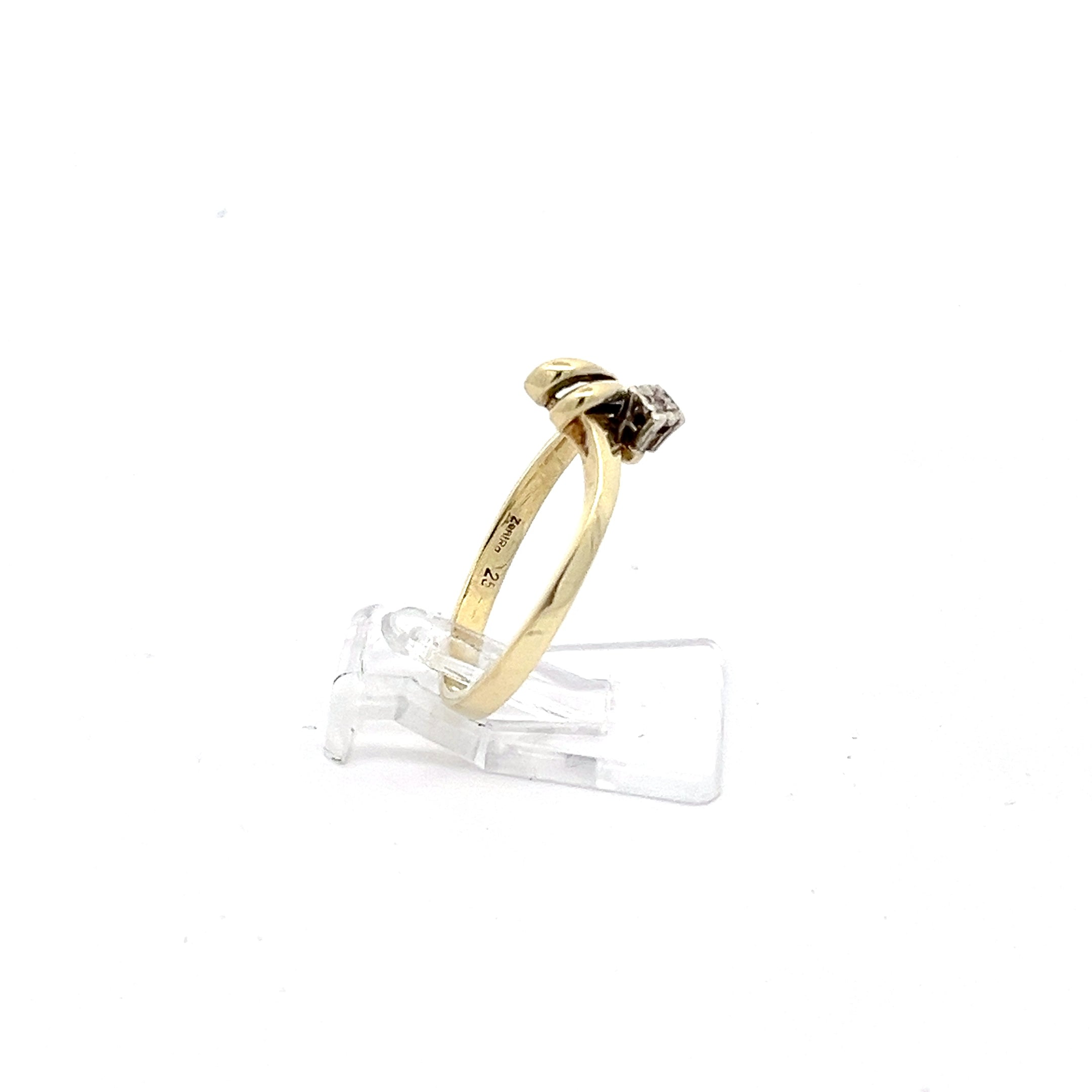 Diamanten Ring Gelb Gold 585 14 Karat *55