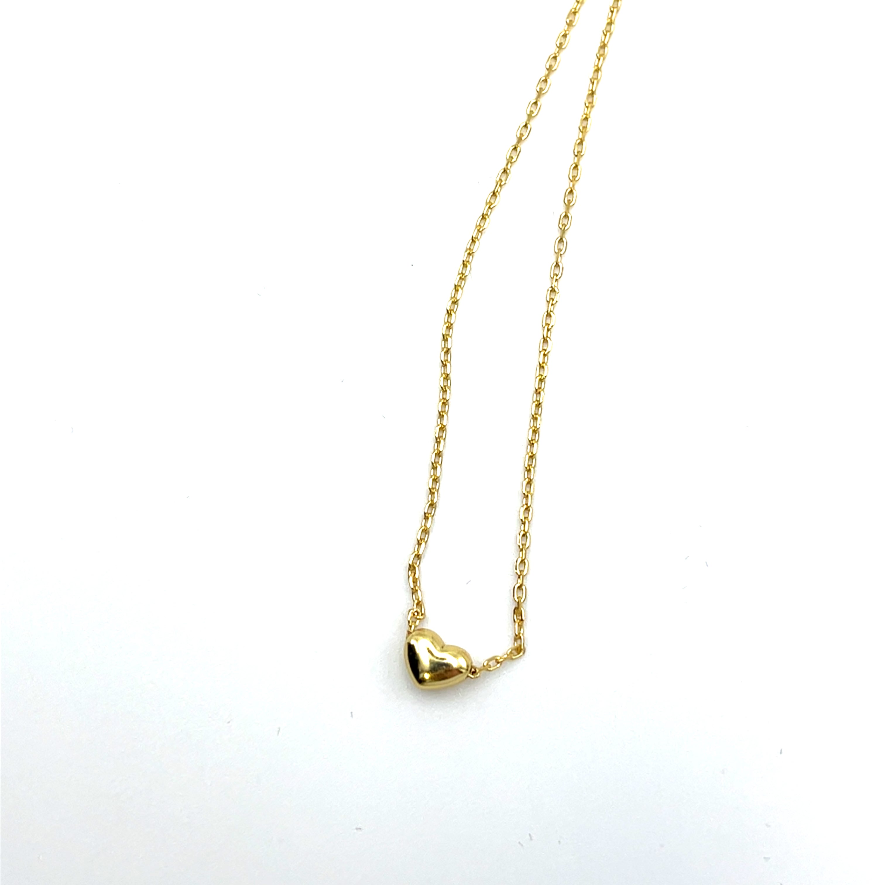 Kette 925 Silber vergoldet "Herz"