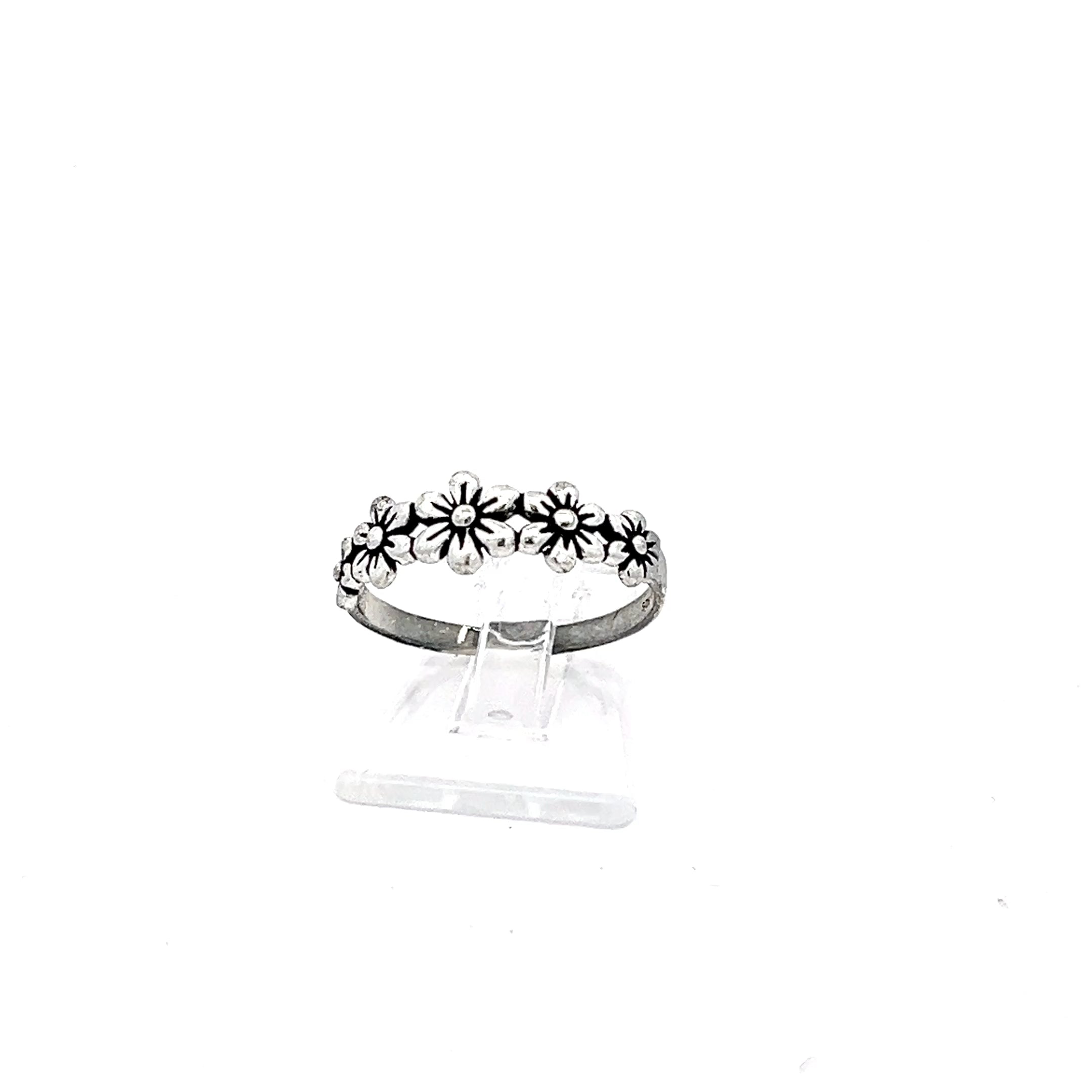 Floraler Sterling Silber 925 Ring