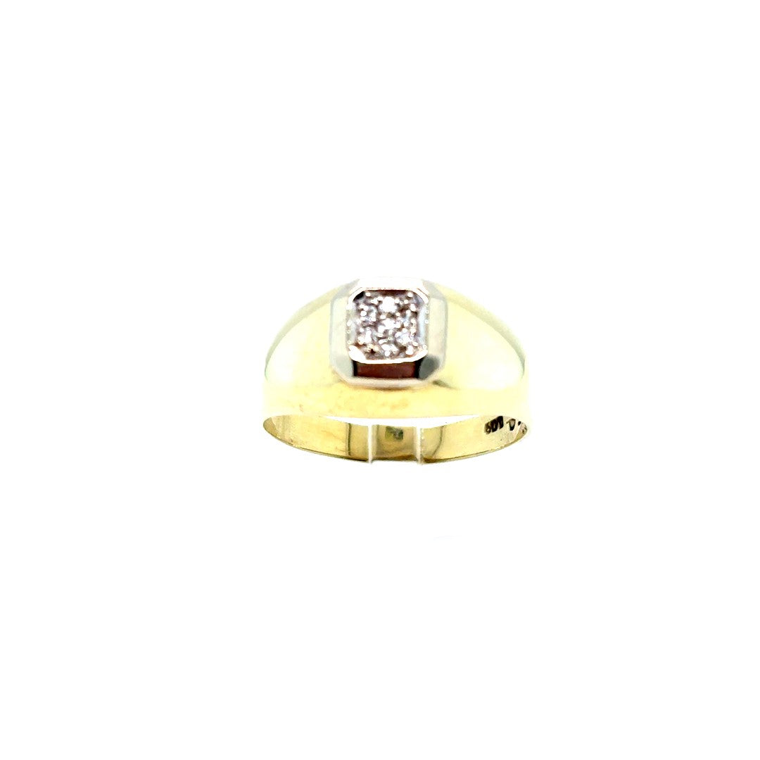 Ring Gelbgold Brillanten 585/14kt Gr.60