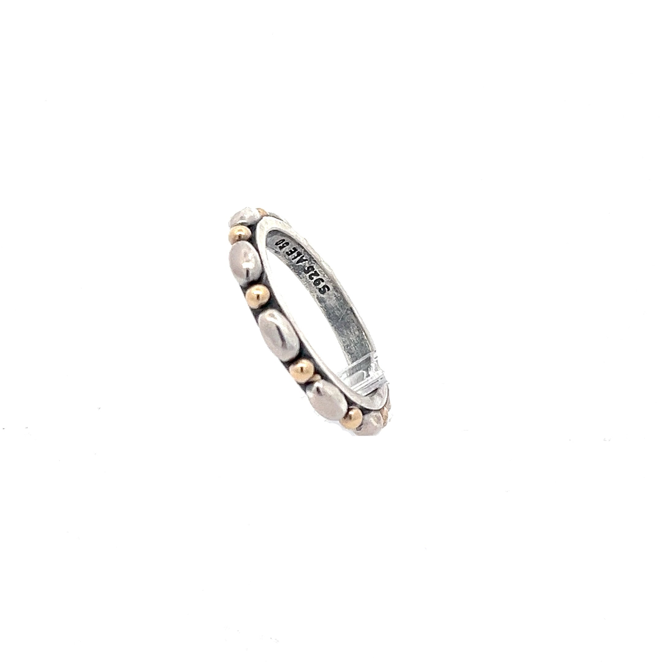 Pandora Sterling Silber 925 Ring goldenen Elementen *50