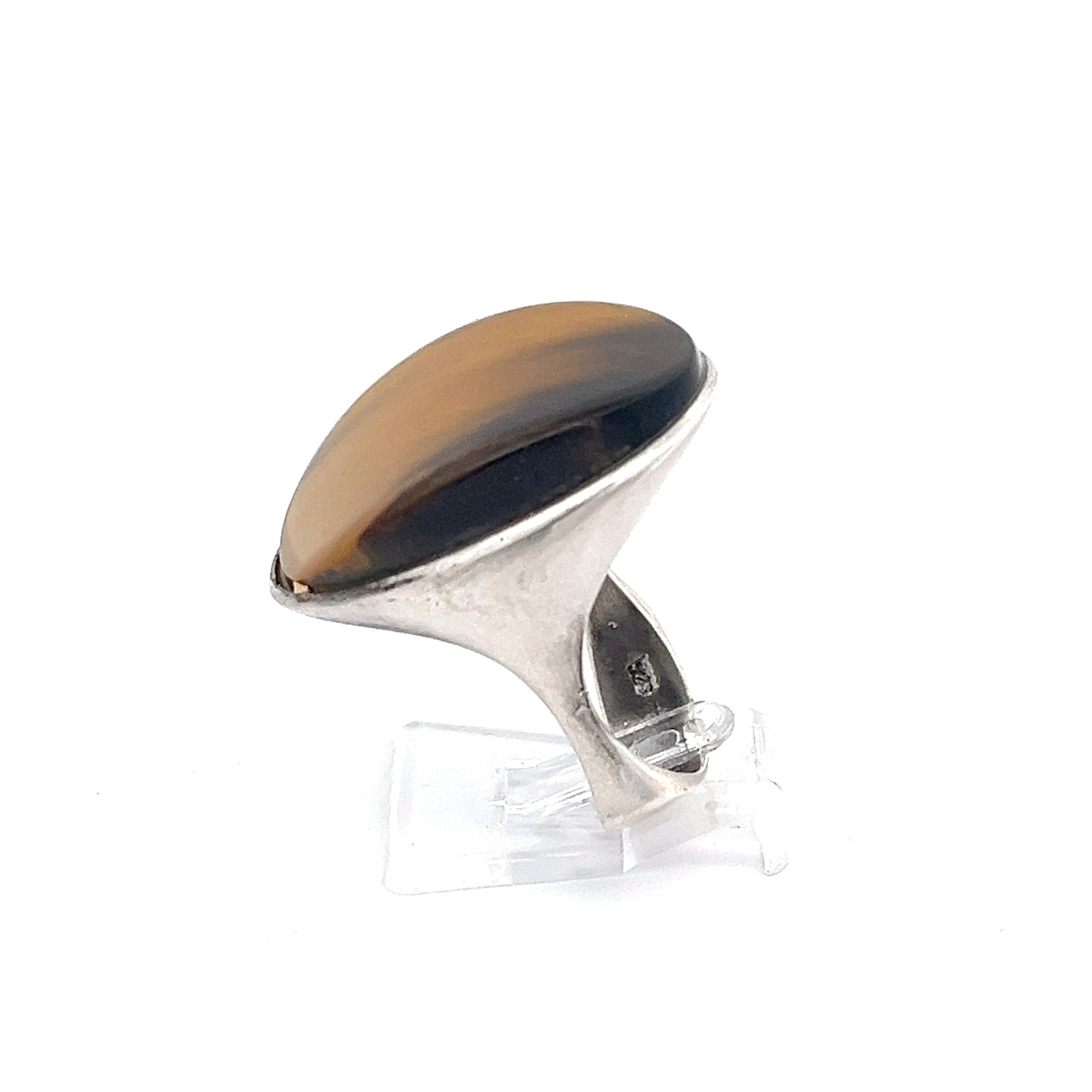 Tigeraugen Ring Sterling Silber 925 *60