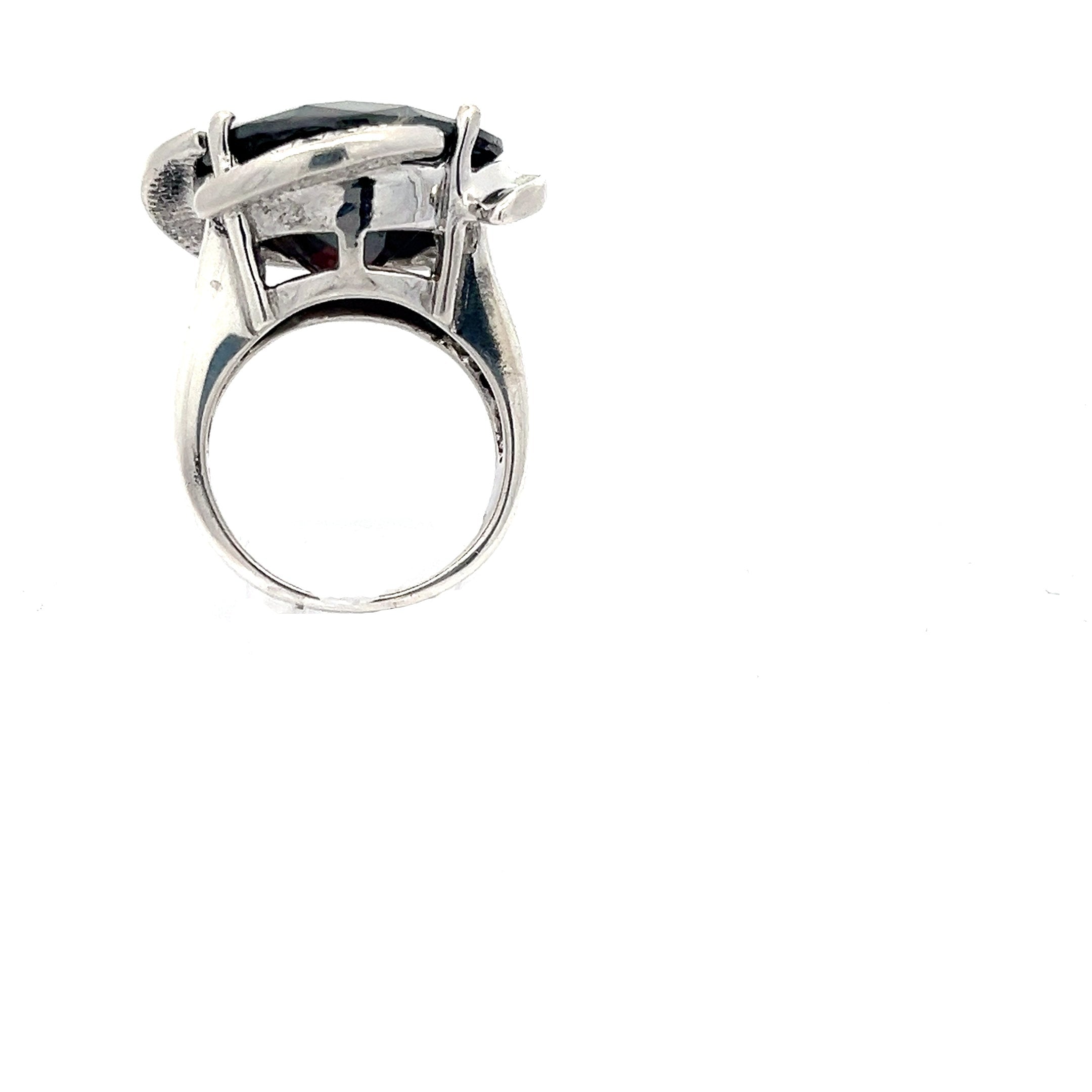 Damenring Sterling Silber 925 mit Farbstein rot *58
