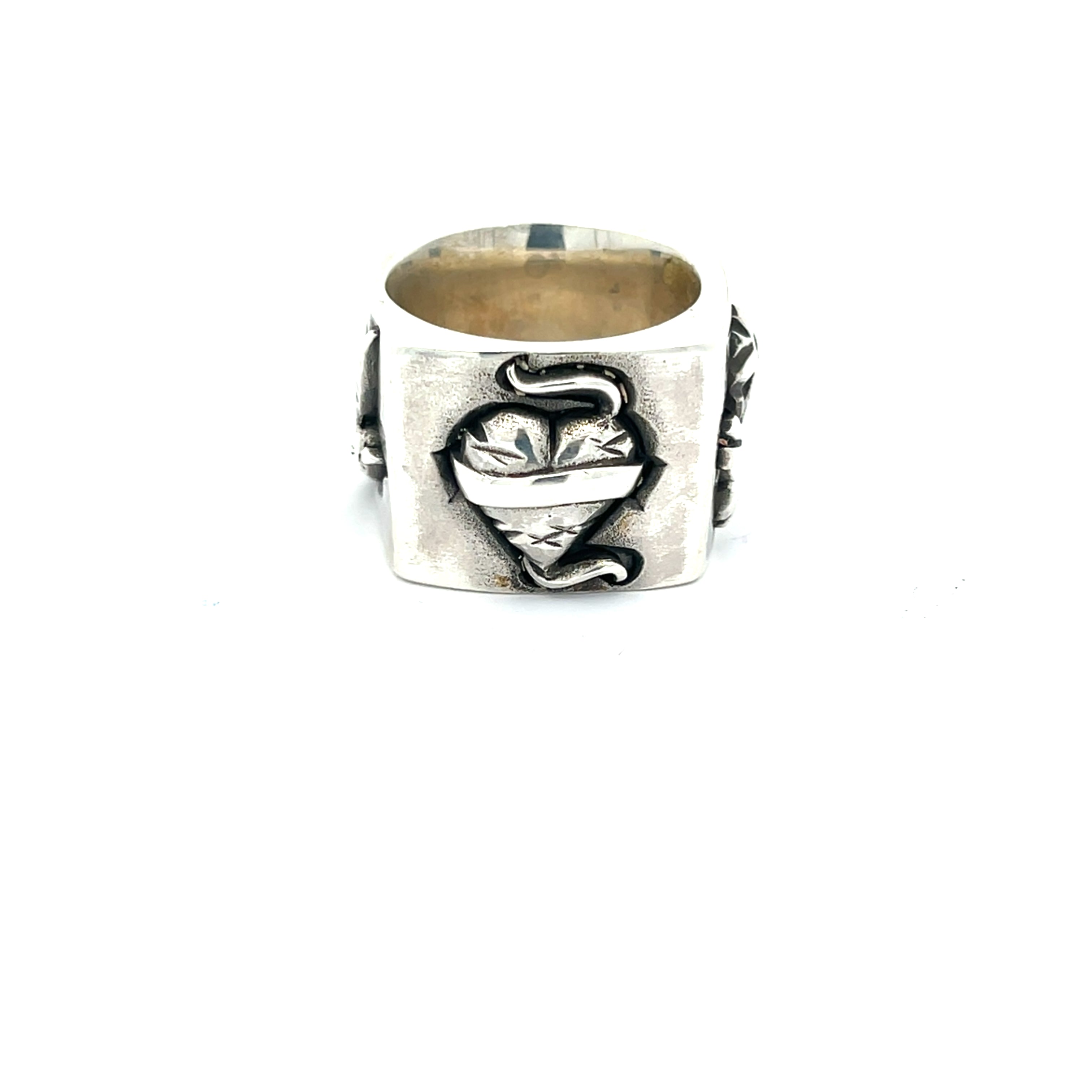 Biker-  Rockabilly Sterling Silber Ring *60