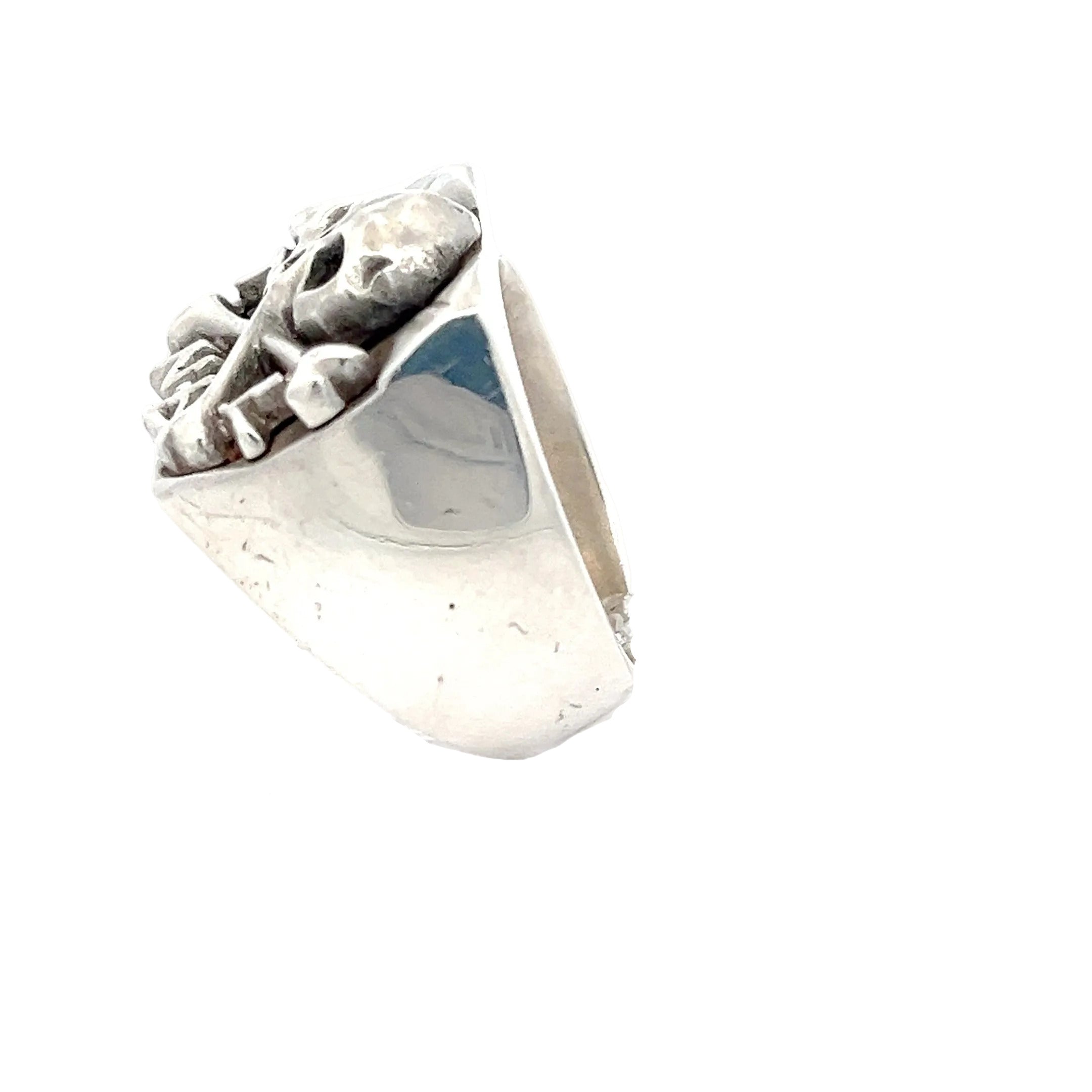 Totenkopf Herren Ring Sterling Silber *62