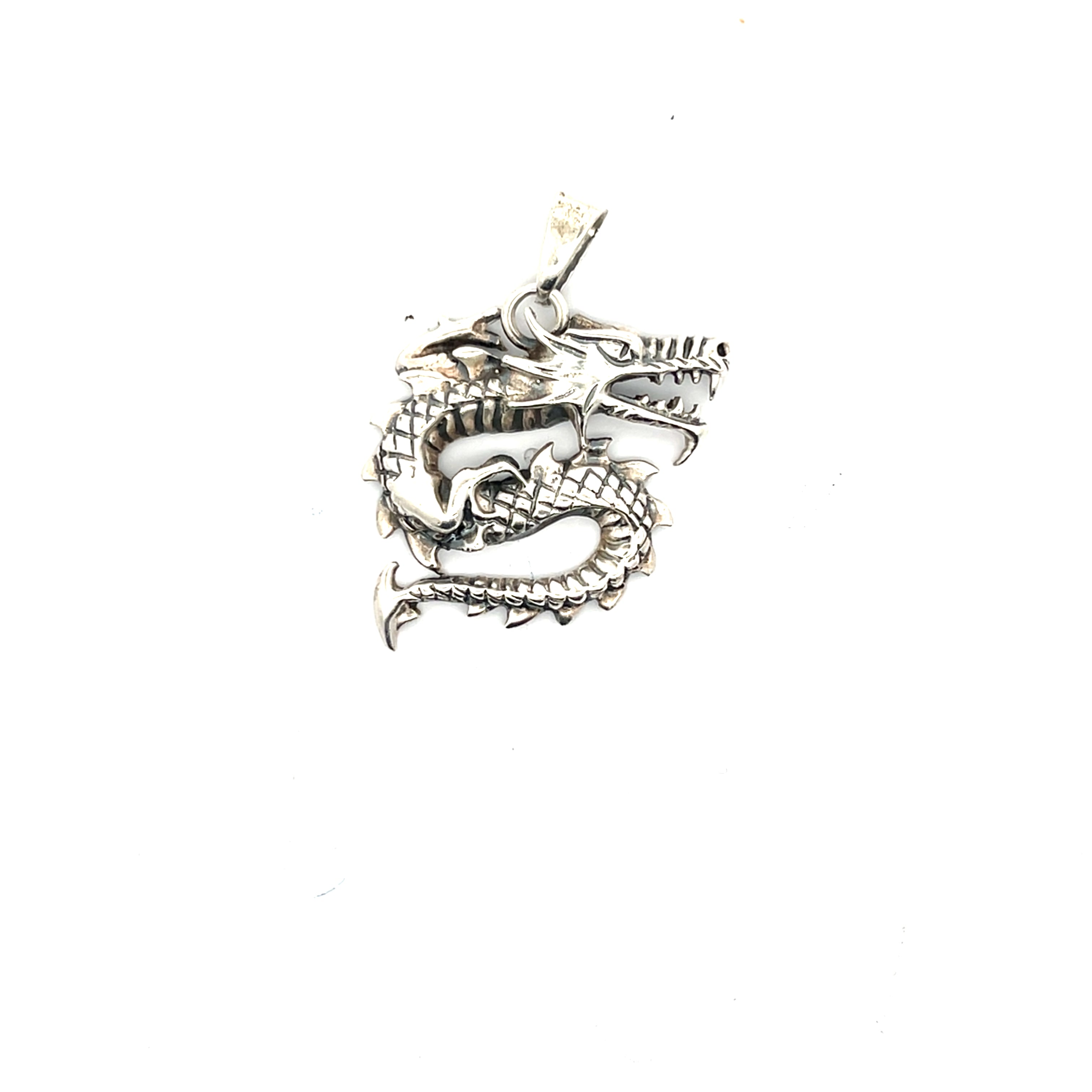 Drache Sterling Silber 925 Kettenanhänger