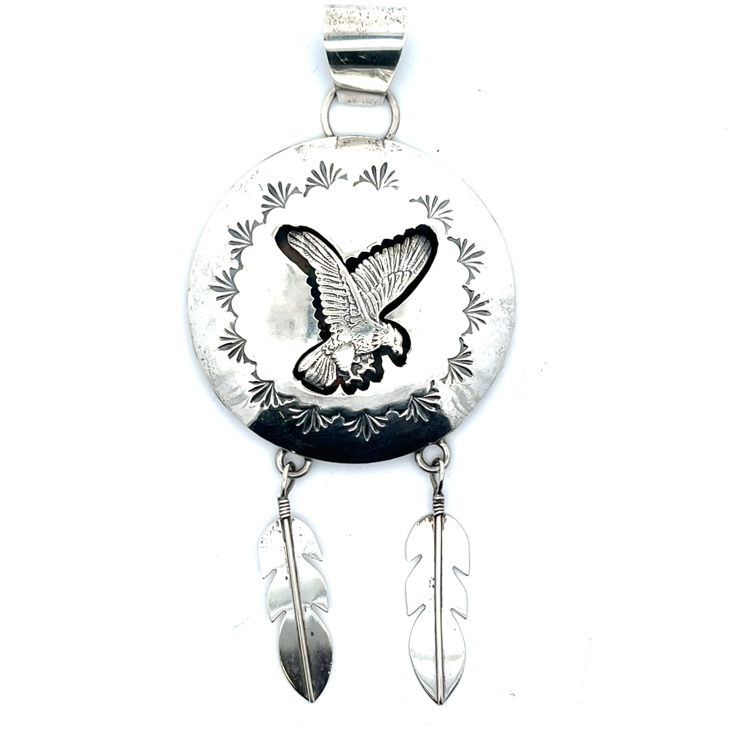 Navajo Adler Kettenanhänger Sterling Silber 925