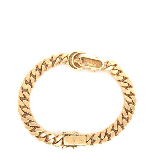 Armband Gelbgold Brillanten Gürtelschnalle Massiv Unisex 750 18k