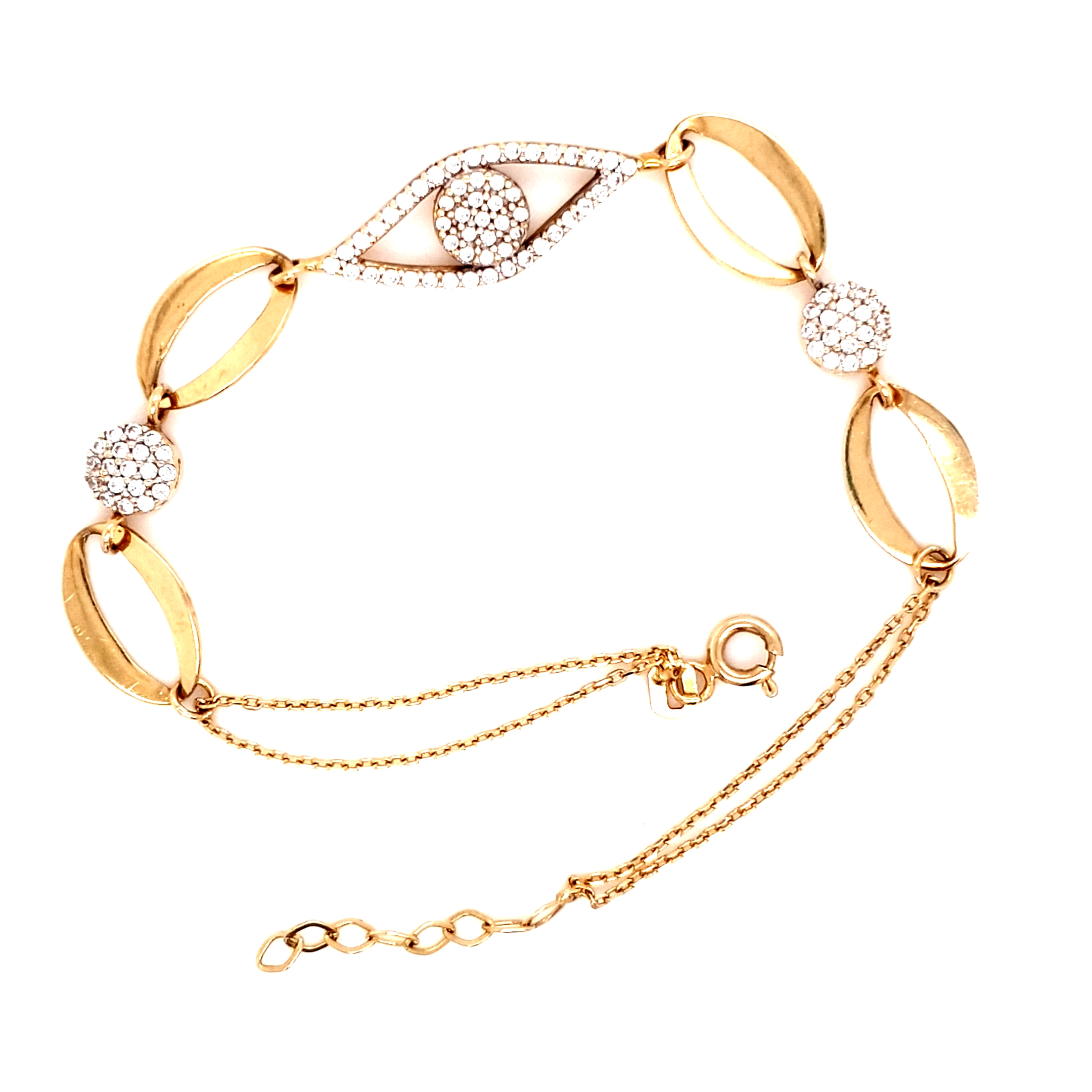 Armband Gold Zirkonia 585 14kt Damen