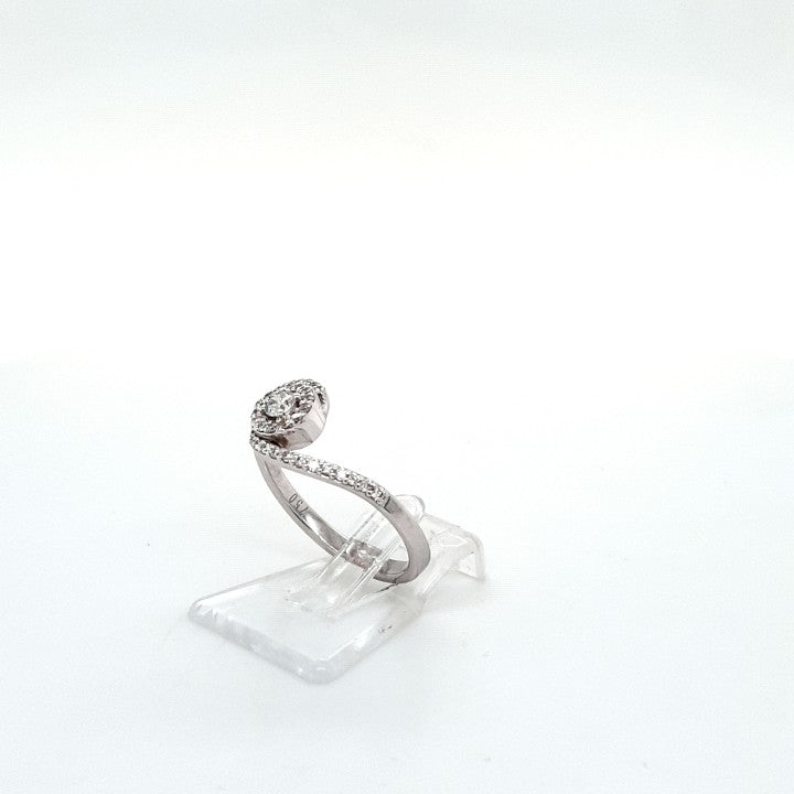 Ring Weiß Gold 750 Brillanten Schmuck Damen Geschenk