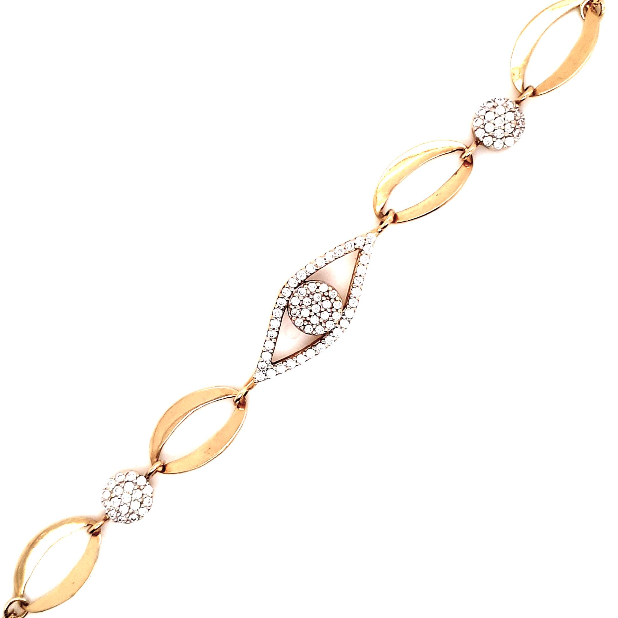 Armband Gold Zirkonia 585 14kt Damen