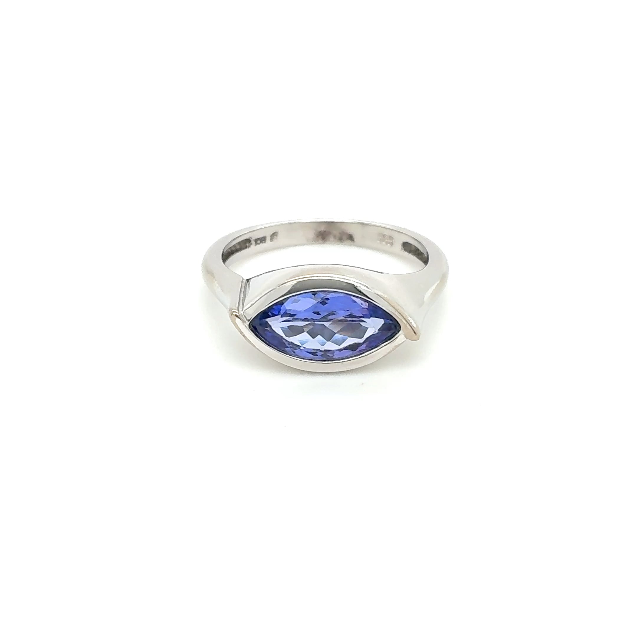 Ring 585 Weißgold 14kt Gold Gr. 56