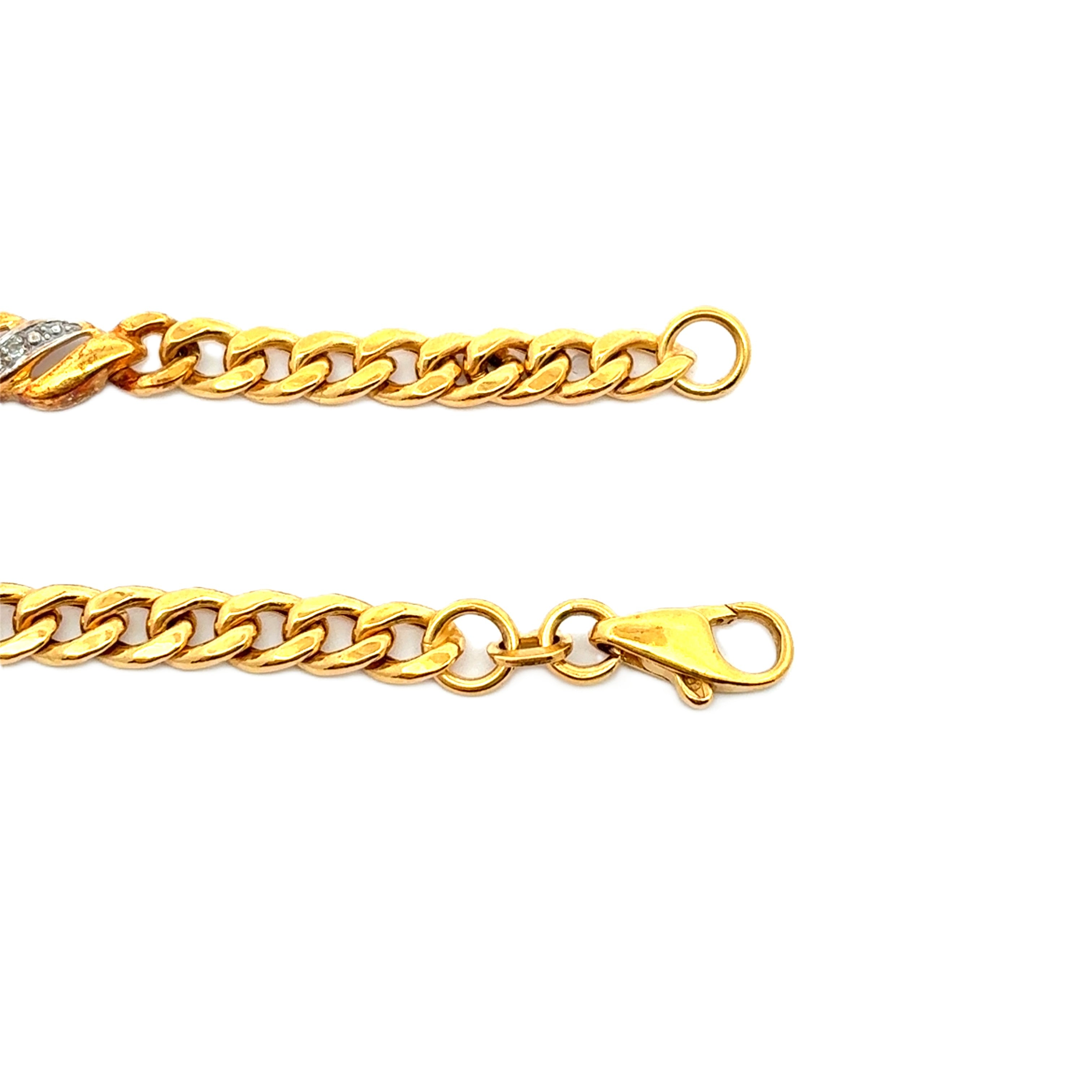 Damen Armband Gelb Gold 333/8 kt Zirkonia Schmuck
