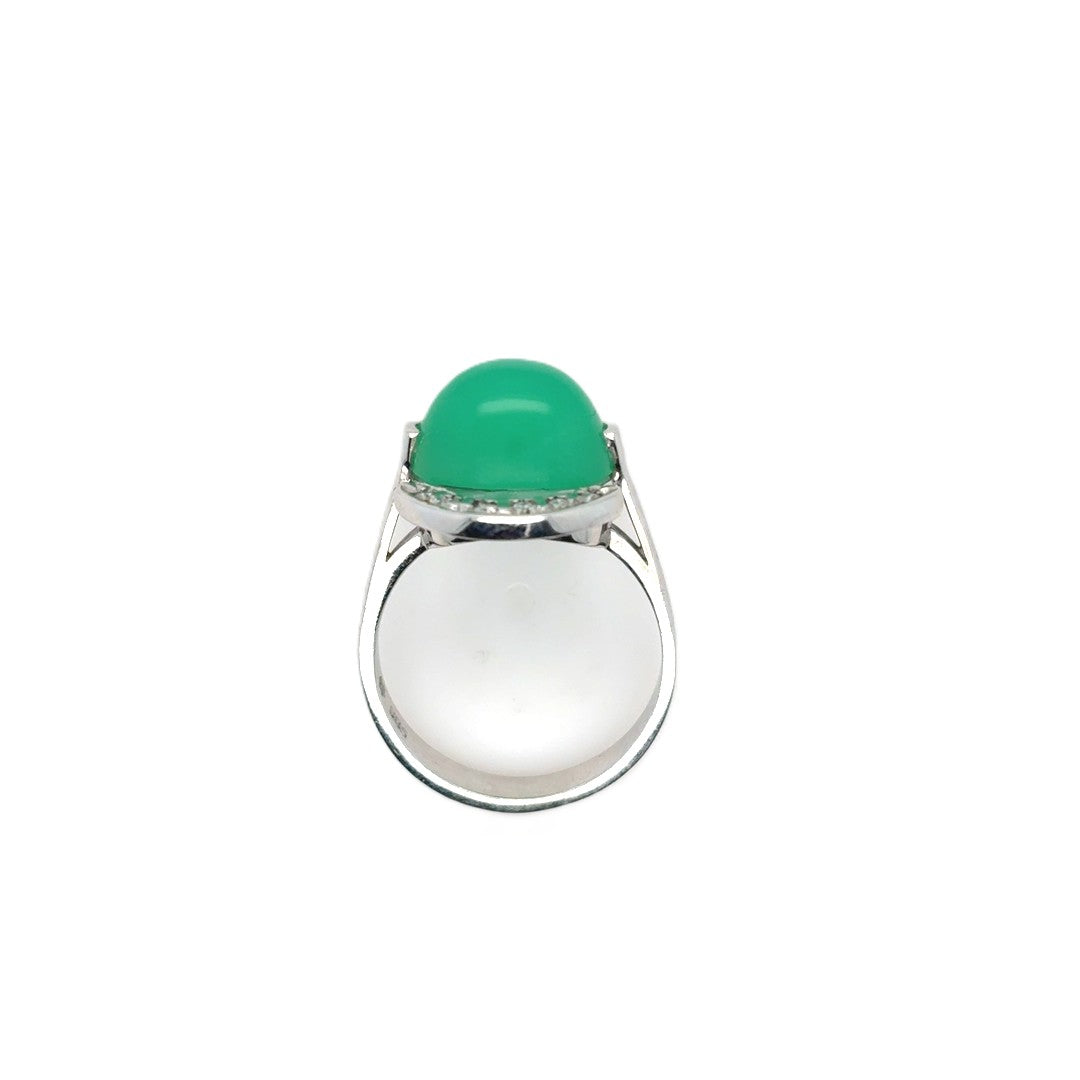 Ring Weißgold 585/14kt Gr.54 Diamanten