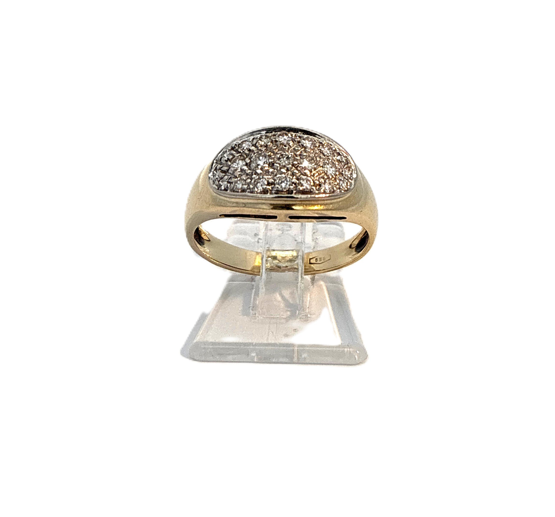 Ring Gelb Gold Brillanten 585/14kt