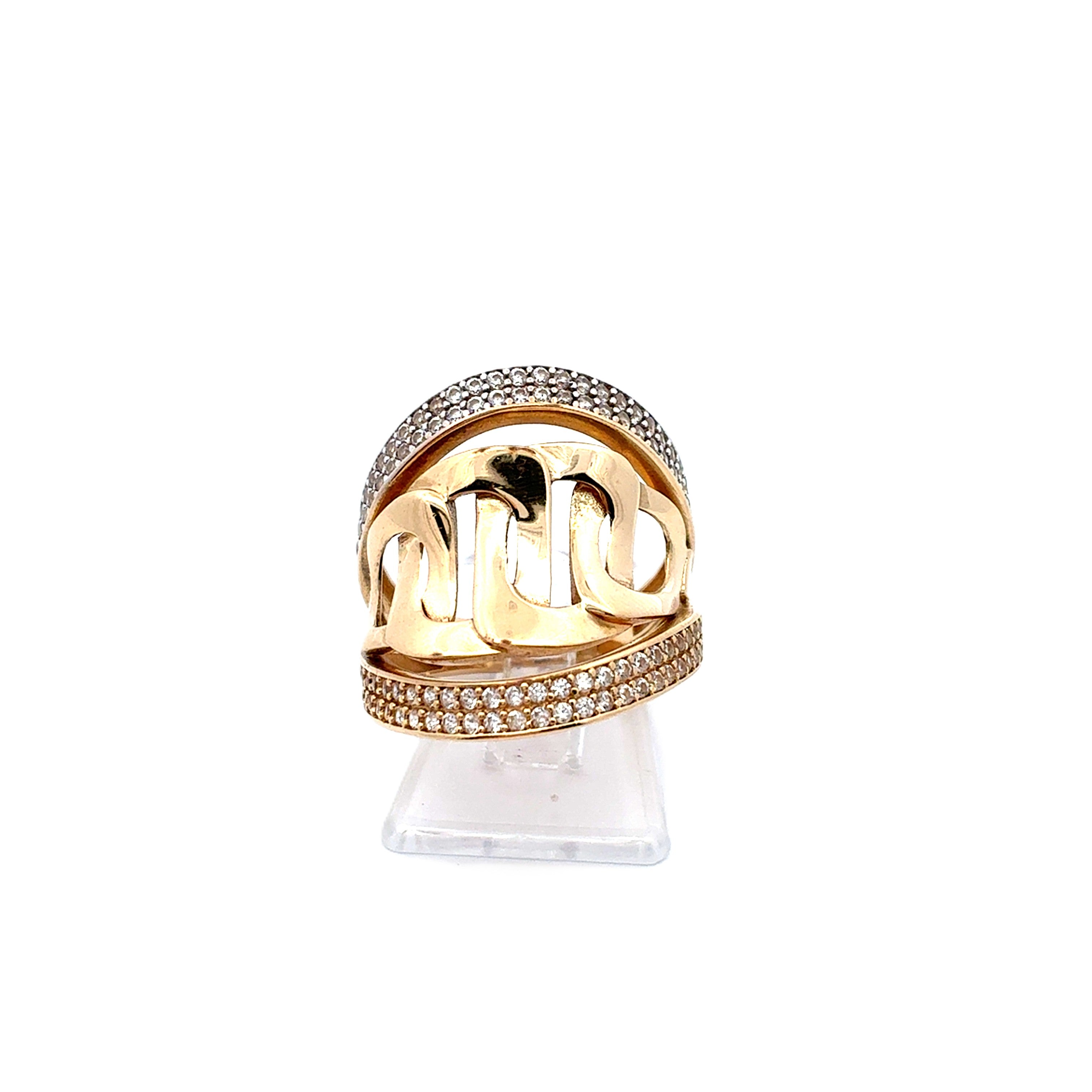 Ring Gelbgold 585 Zirkonia Gr.53