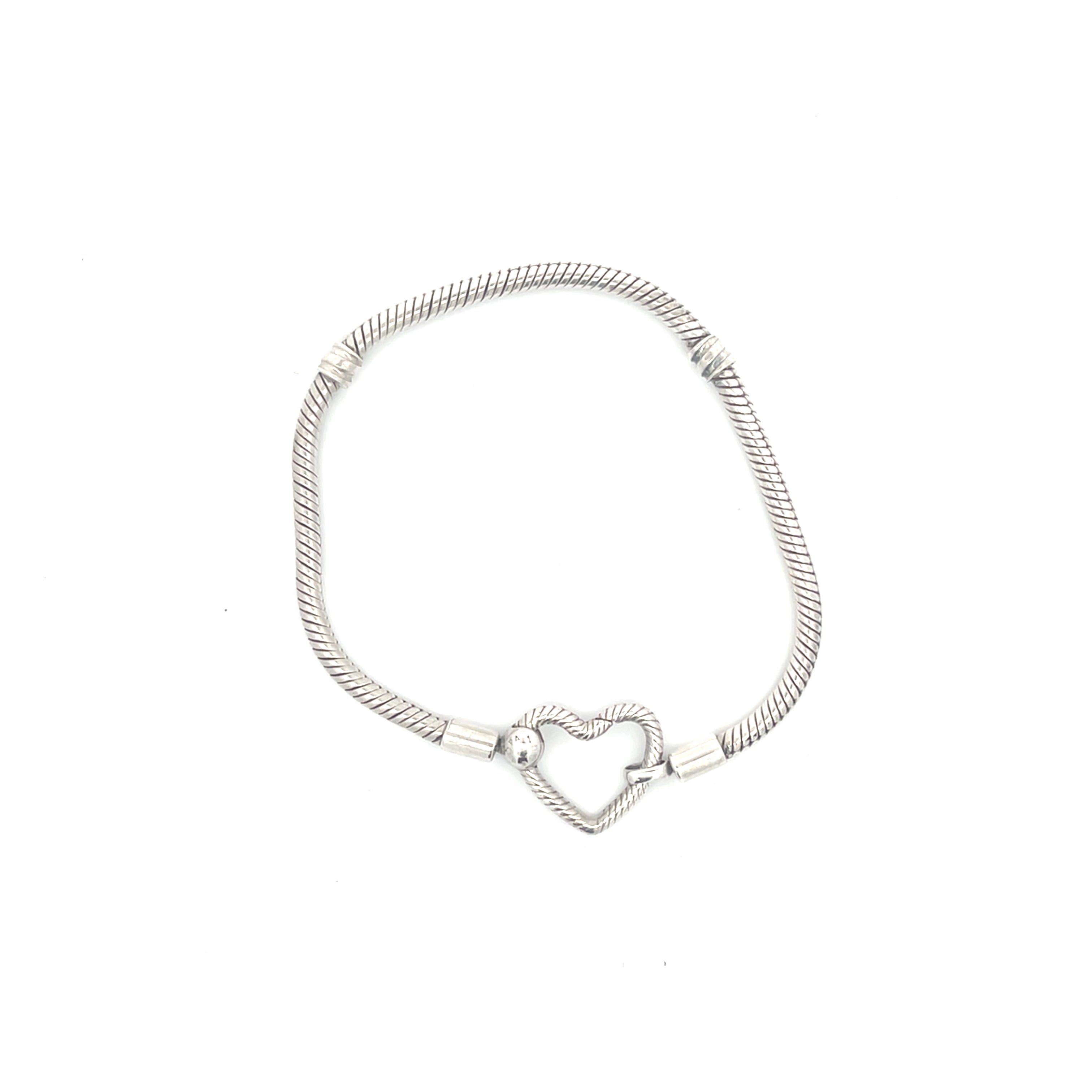 Pandora Moments Schlangen Gliederarmband Herz Silber