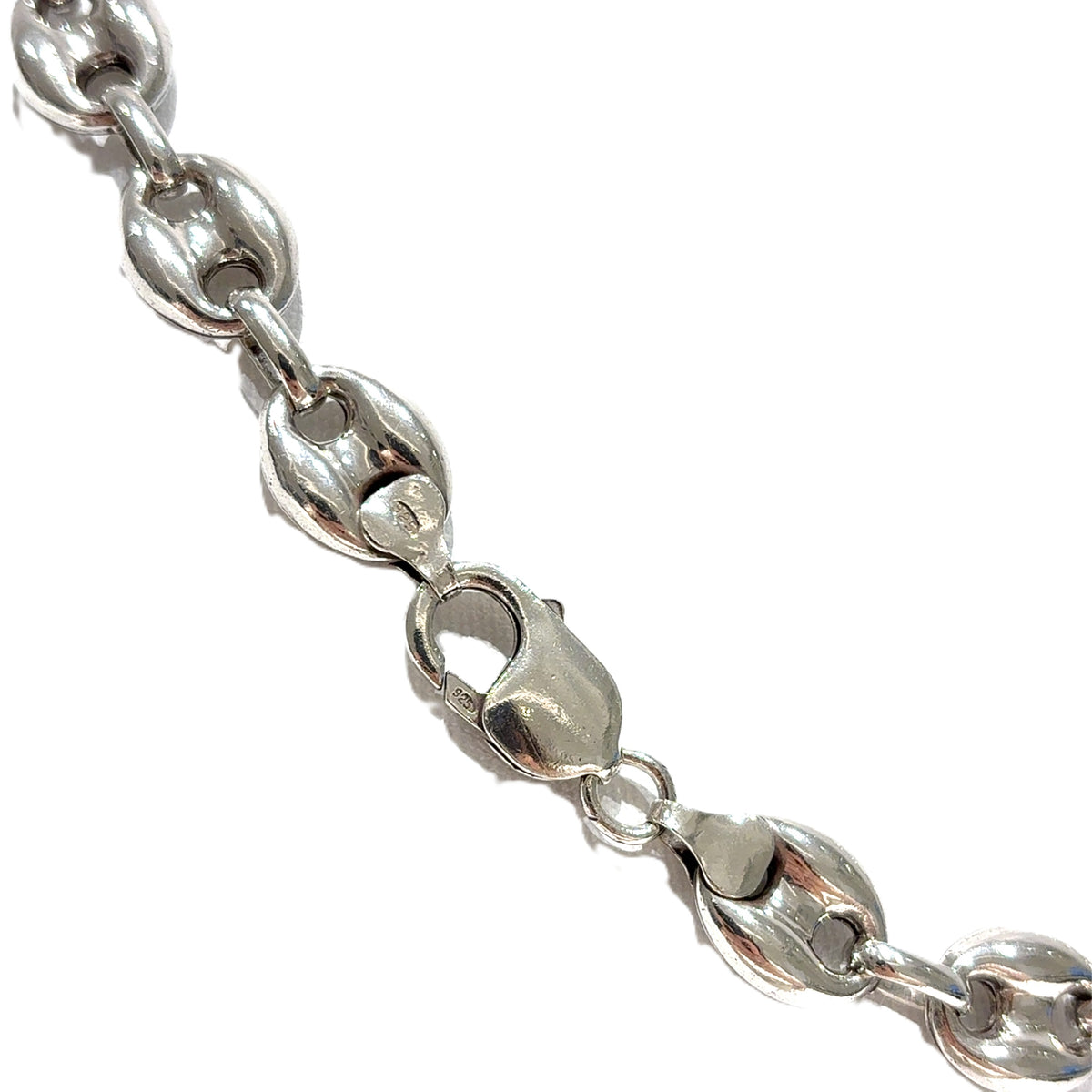 Bohnenkette Silber 925 Schmuck 60cm
