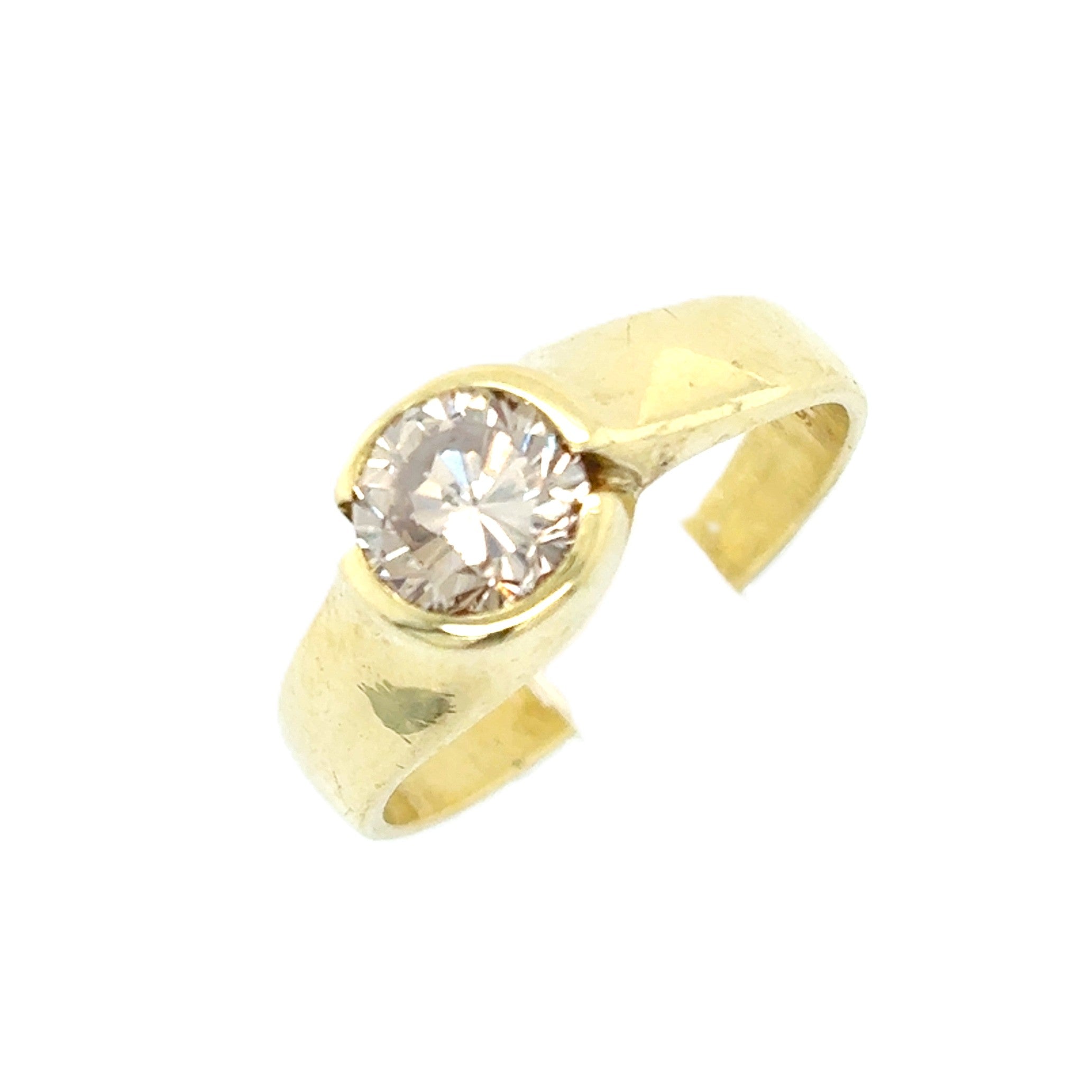 Brillantring Gelb Gold 585 14 kt