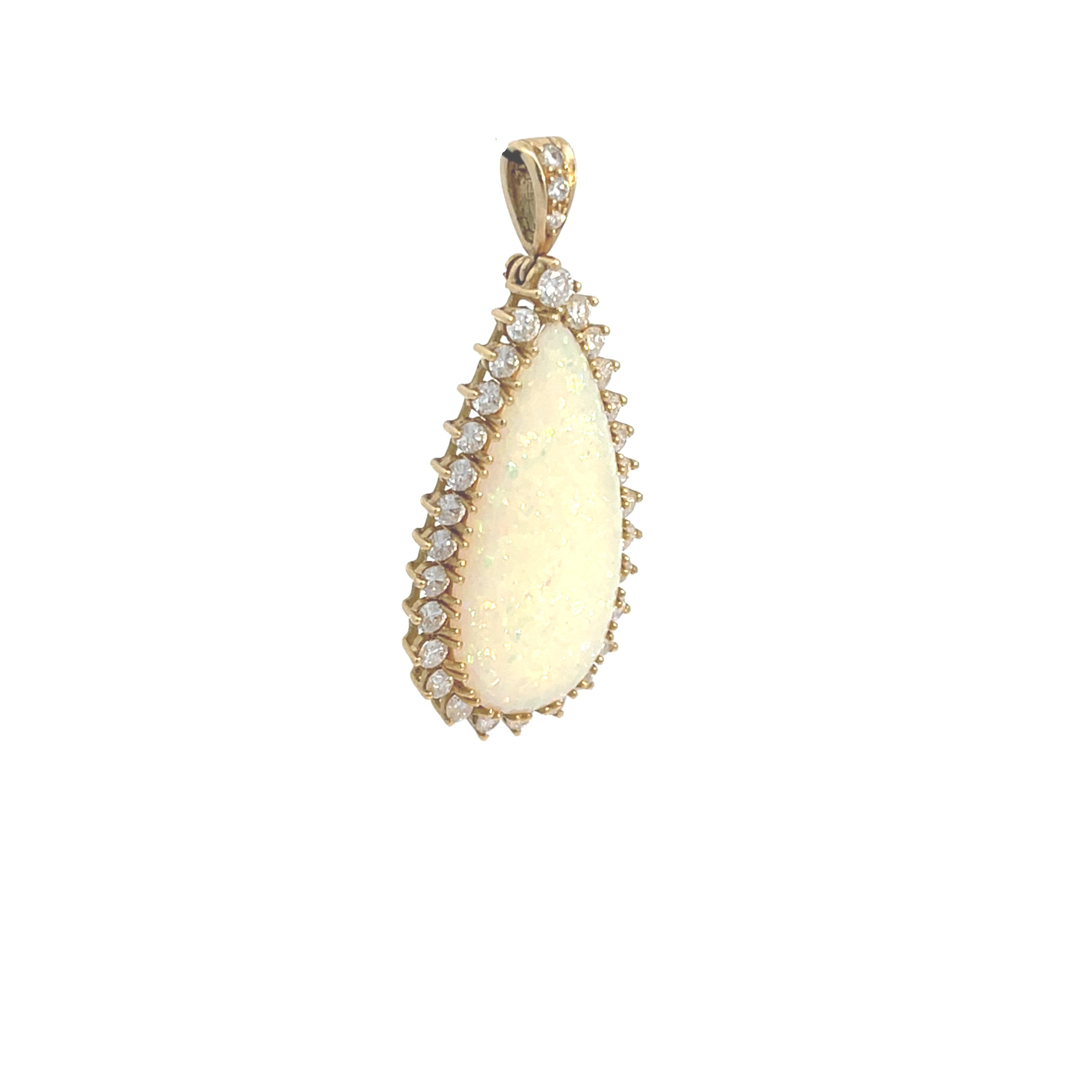 Brillant Gold Anhänger 750 18kt ''Opal''
