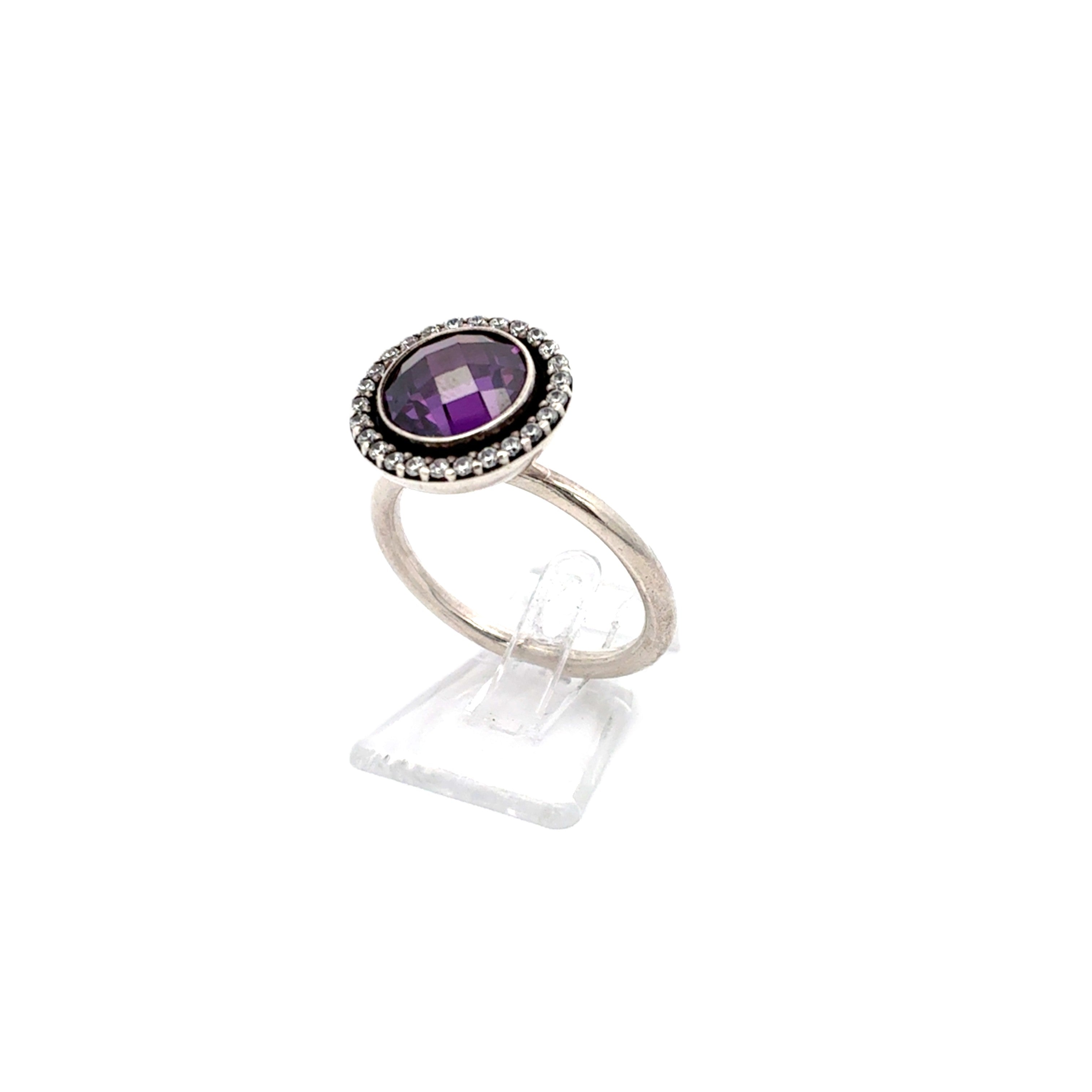 Pandora Silber 925 Schmuckstein Lila Damen Schmuck *56* 237624