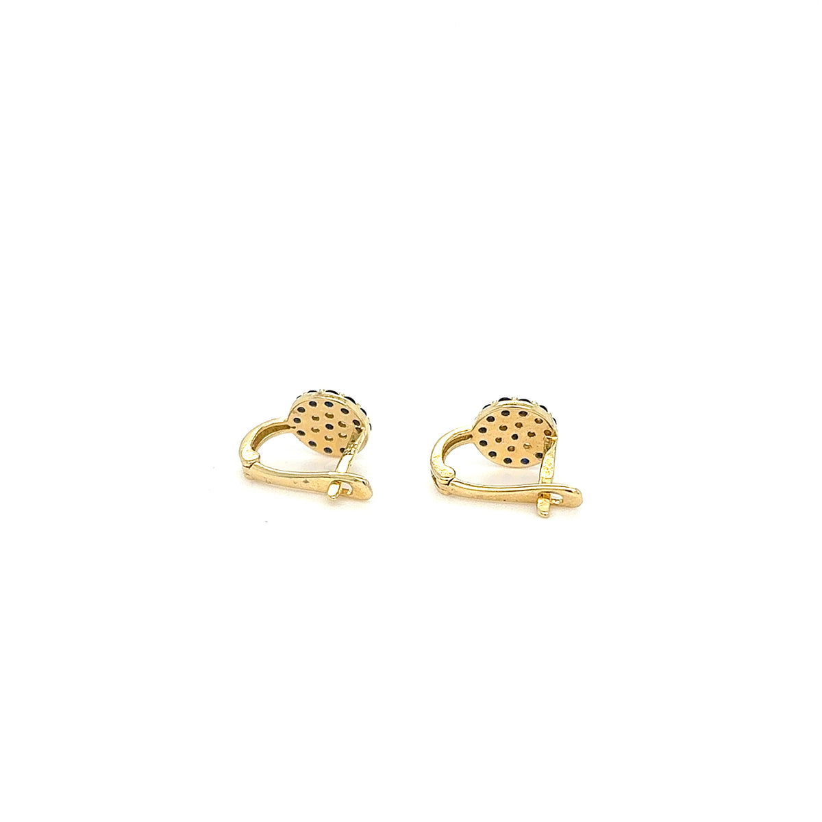 Ohrringe Gold 585 14 kt  Kinder Schmucksteine Blau Zirkonia