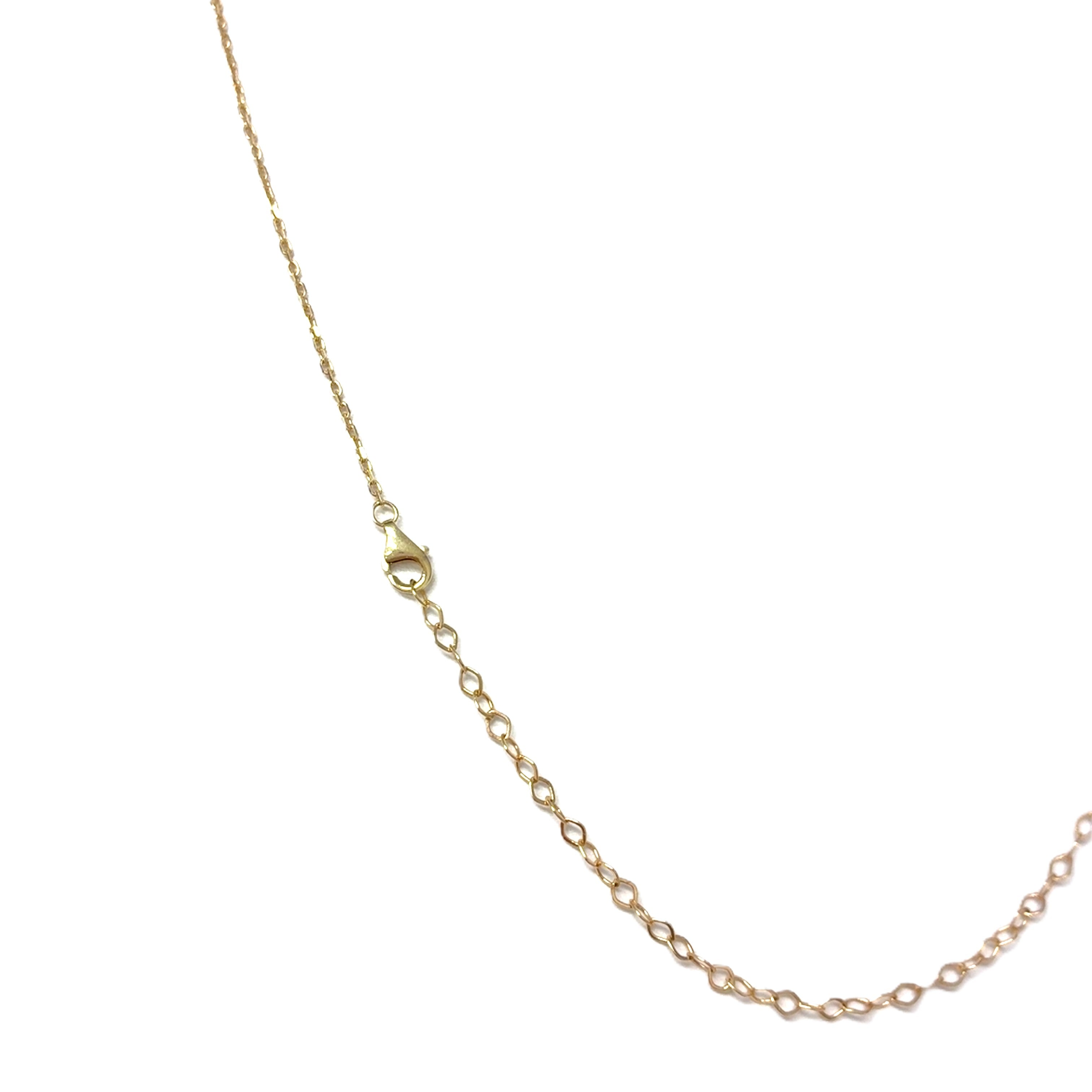 Damen Kette Augen Gelb/Weiß/Rot Gold 585 / 14 kt