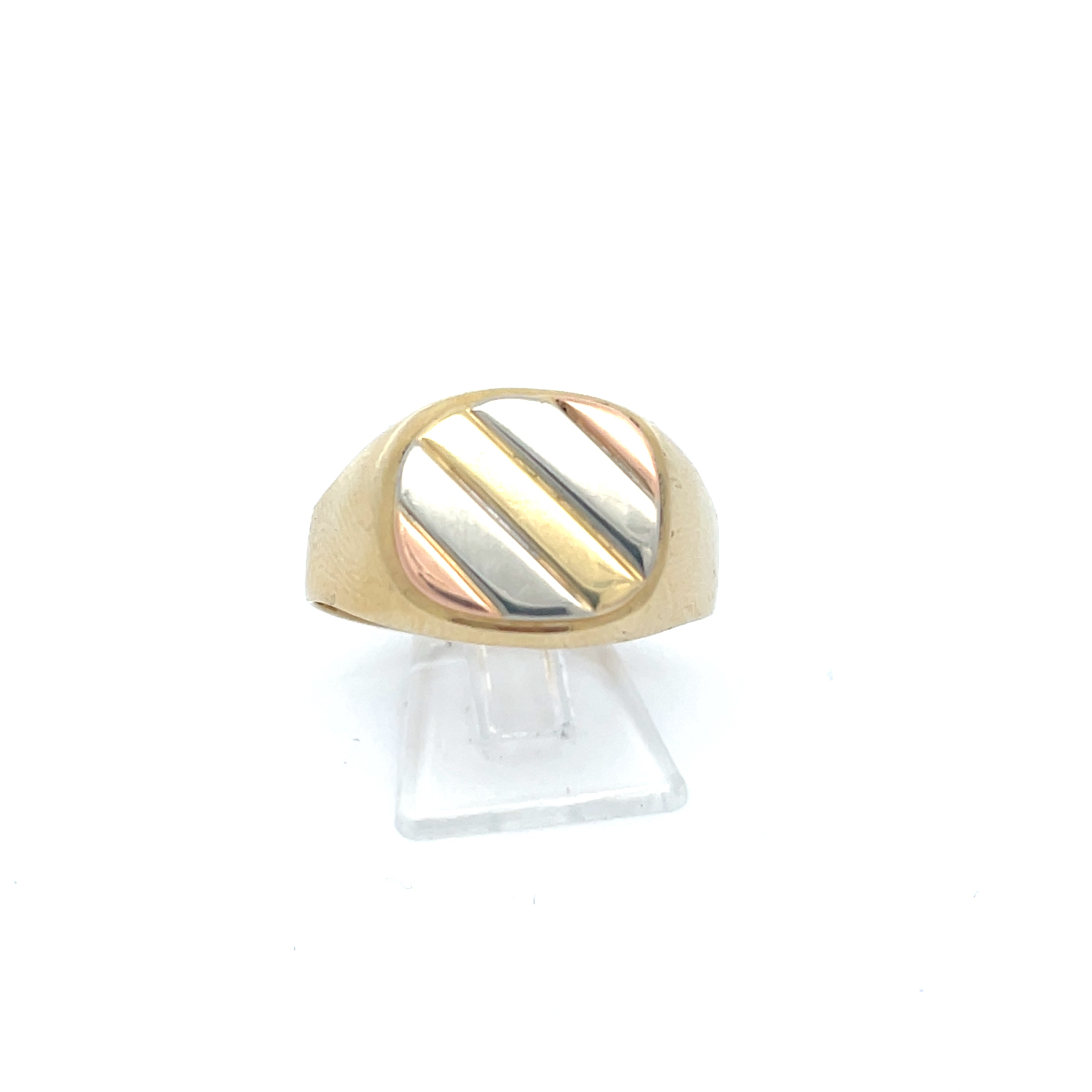 Gold Ring Tricolor 585 14kt Gr.68