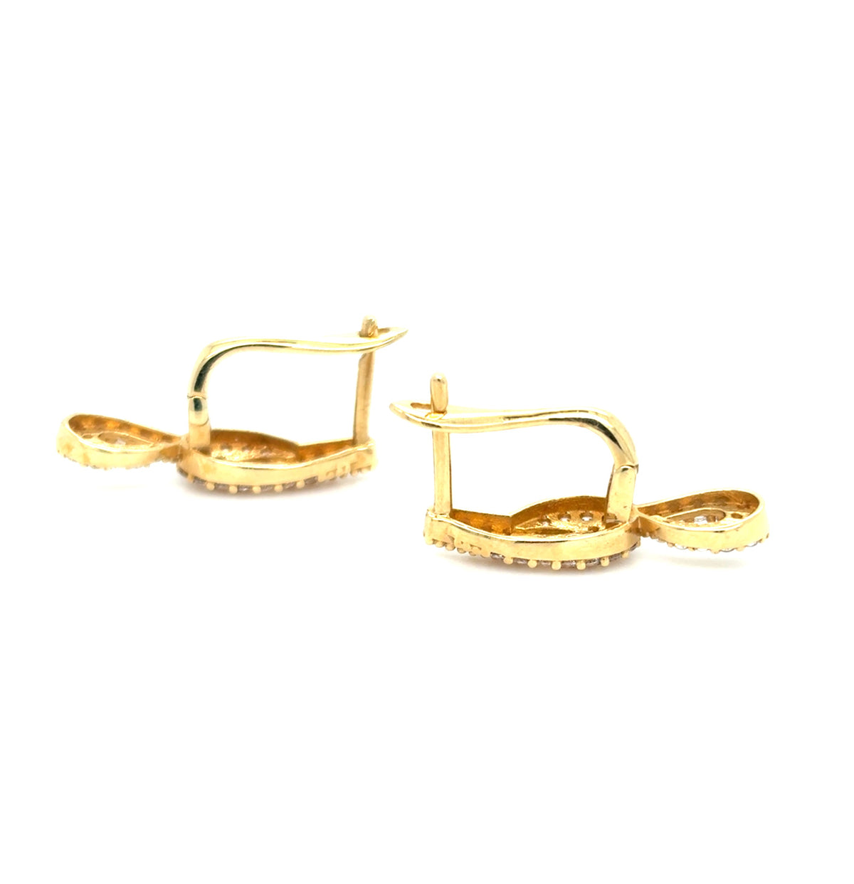 Ohrringe Gold 585 14kt Zirkonia Damen