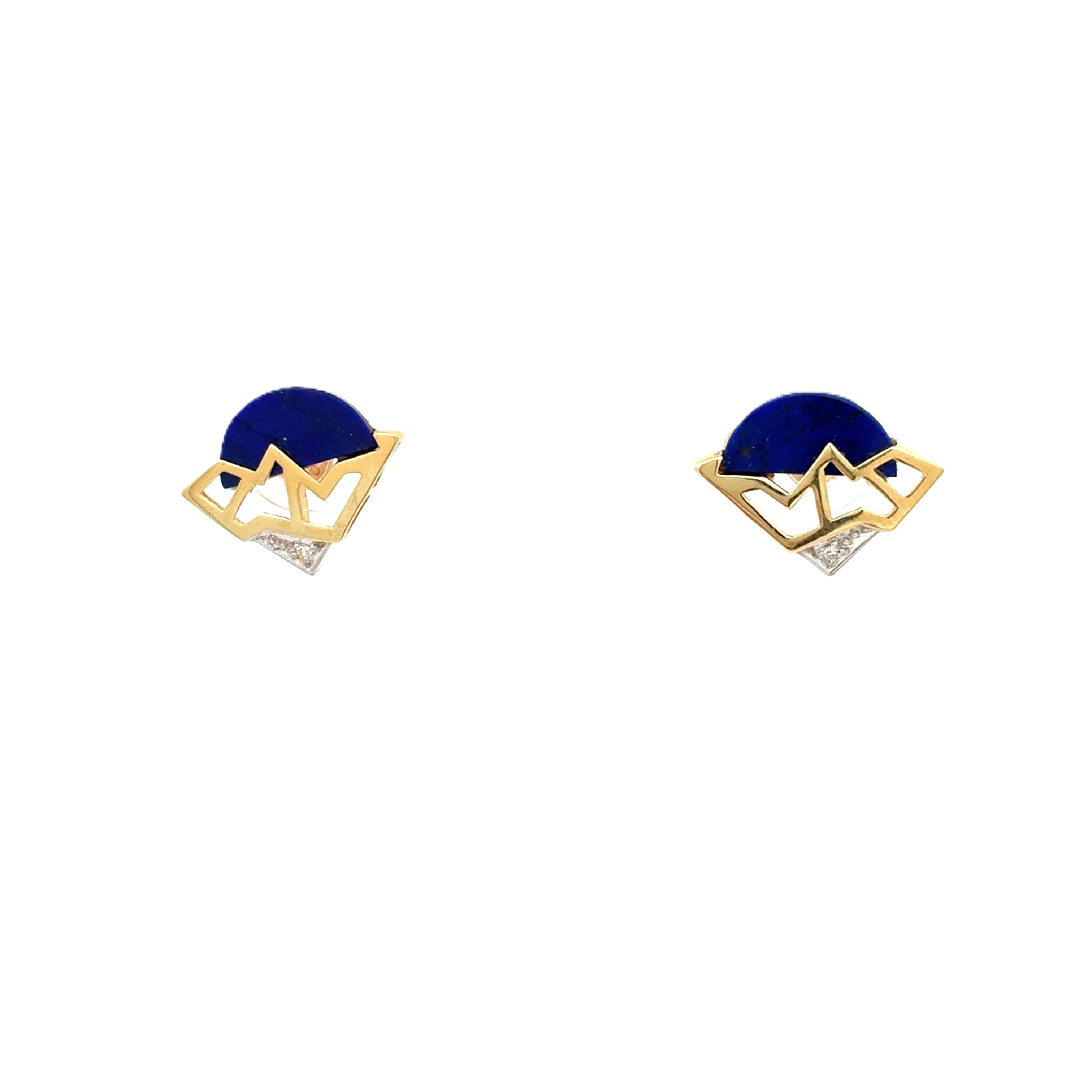 Ohrringe Gelb Gold 585 /14 Diamant ca. 0.01ct