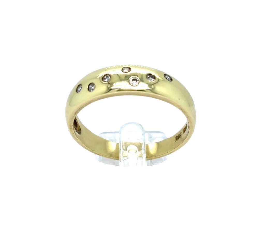 Ring Gelbgold 585/14kt Diamanten Gr.56