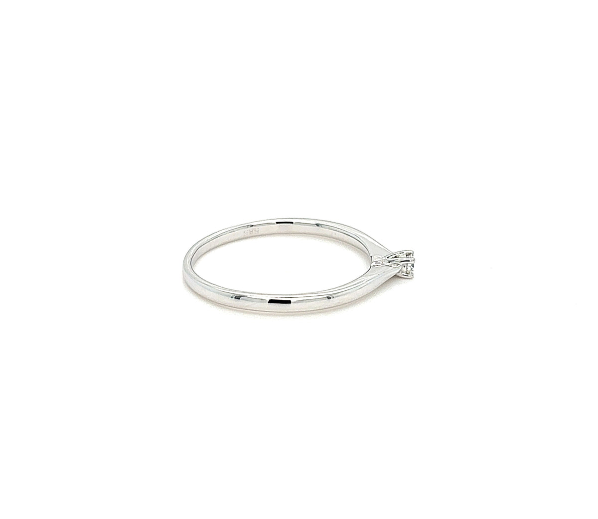 Ring Weiß Gold 585 14 kt Brillant Damen