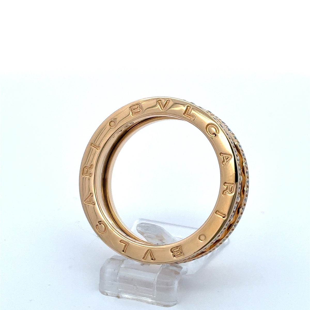 Bvlgari B.zero 1 Band Ring Gelb Gold 750 Brillanten Unisex