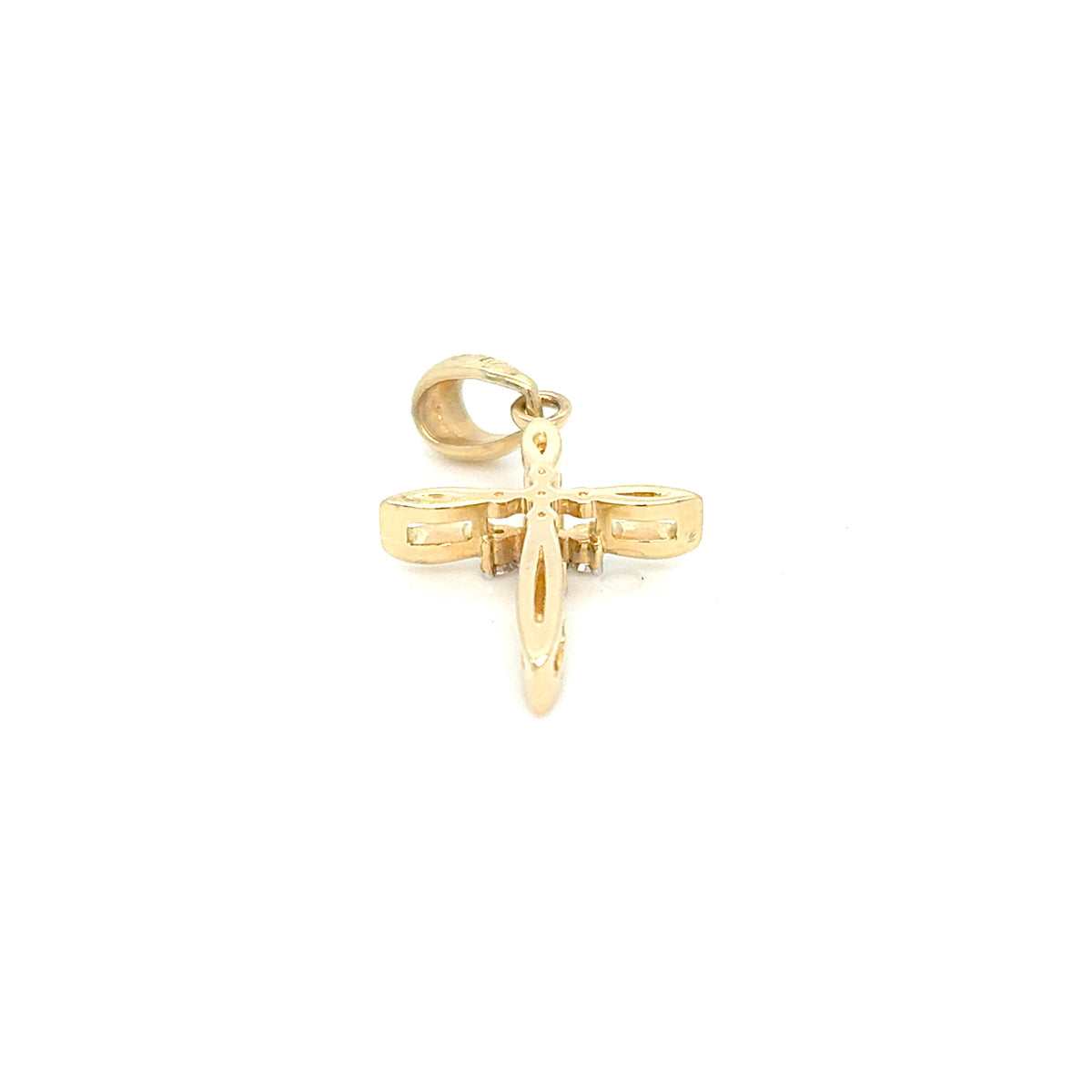 Anhänger Gold 585 14 kt Brillanten Kreuz