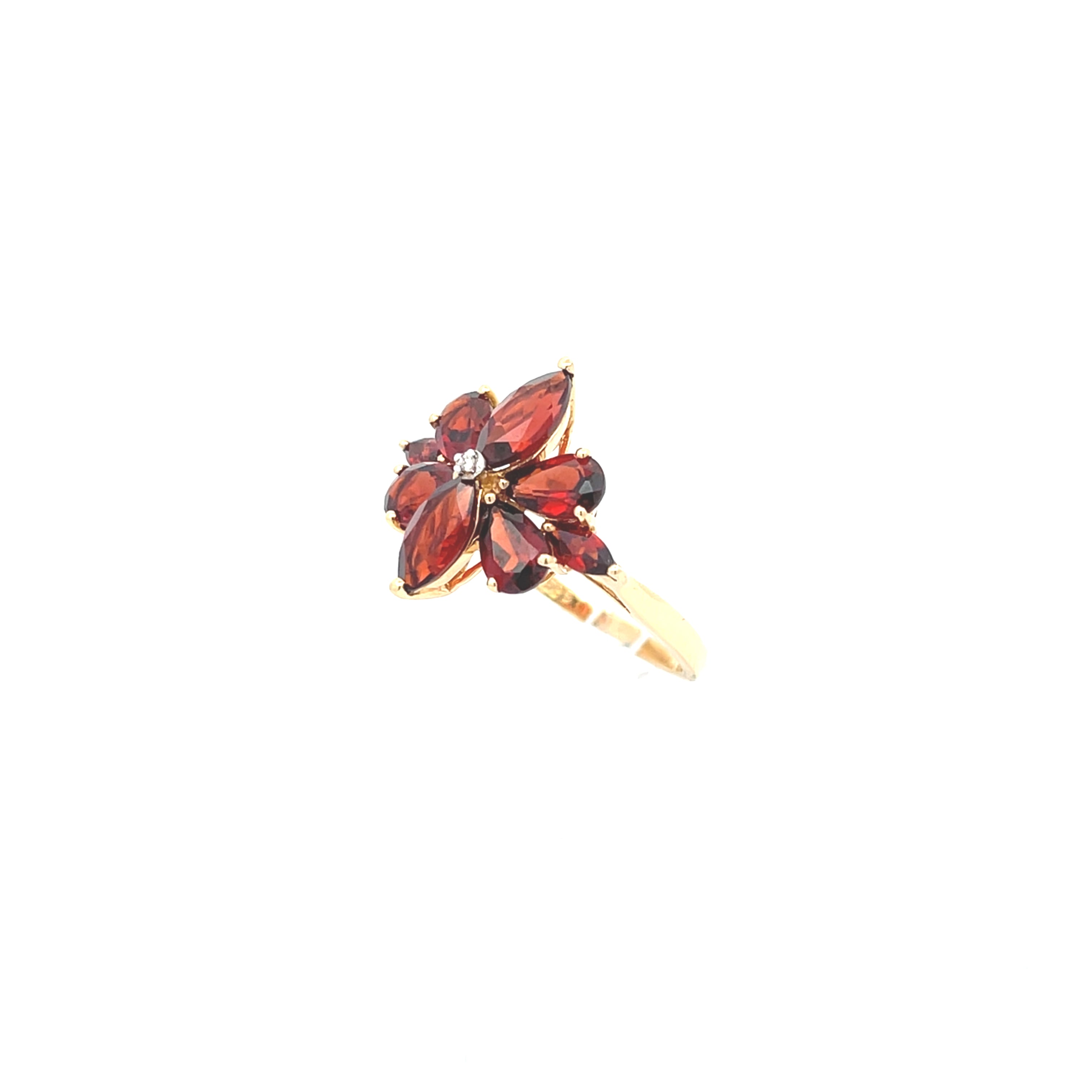 Gold Ring 585 14kt Gr.56 Blume