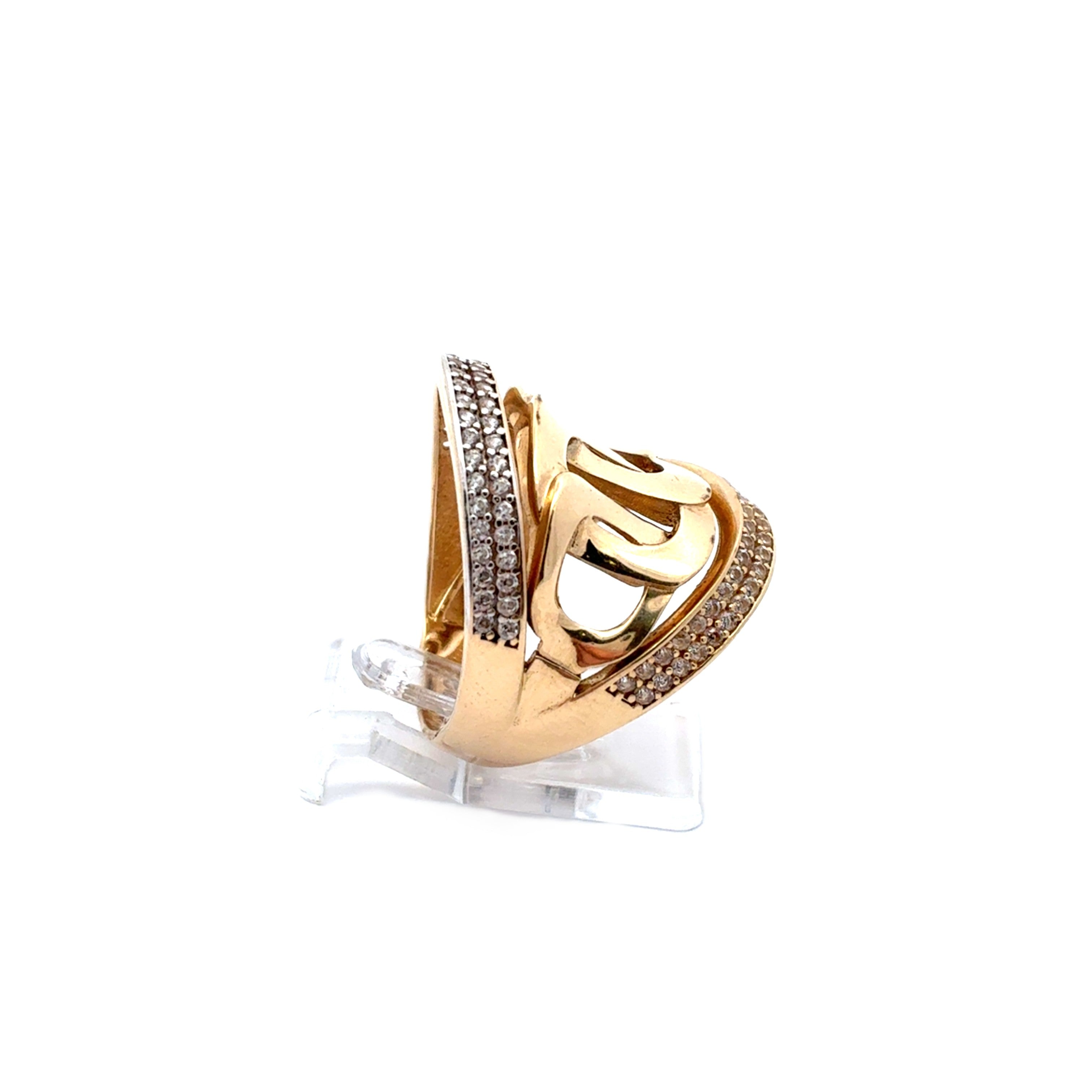 Ring Gelbgold 585 Zirkonia Gr.53