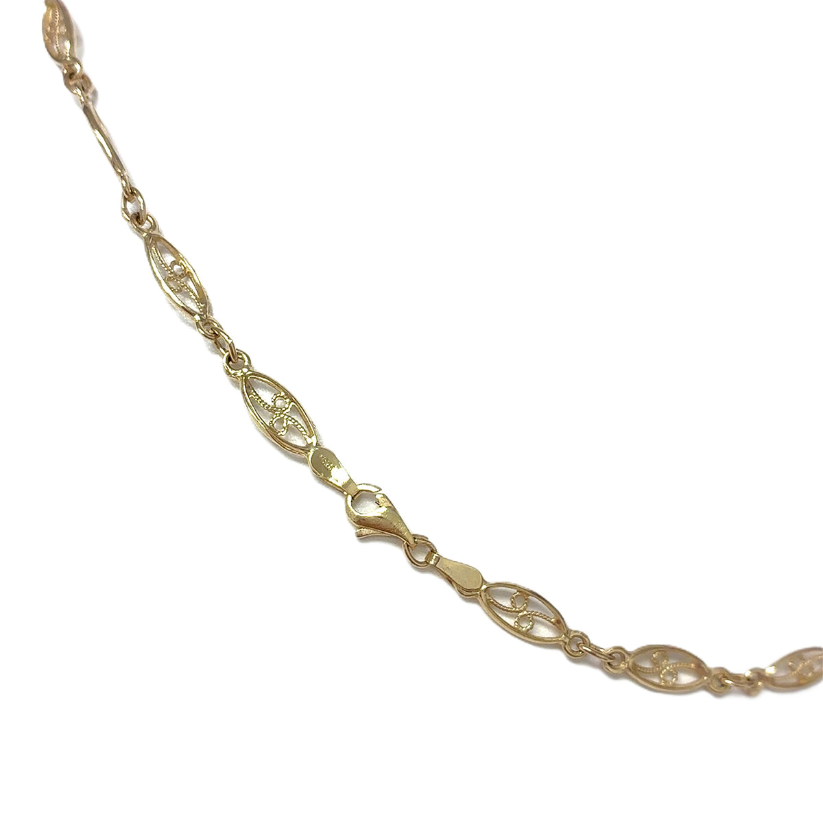 Unisex Kette Gelb Gold 585 / 14 kt 45 cm Geschenk Schmuck 238956