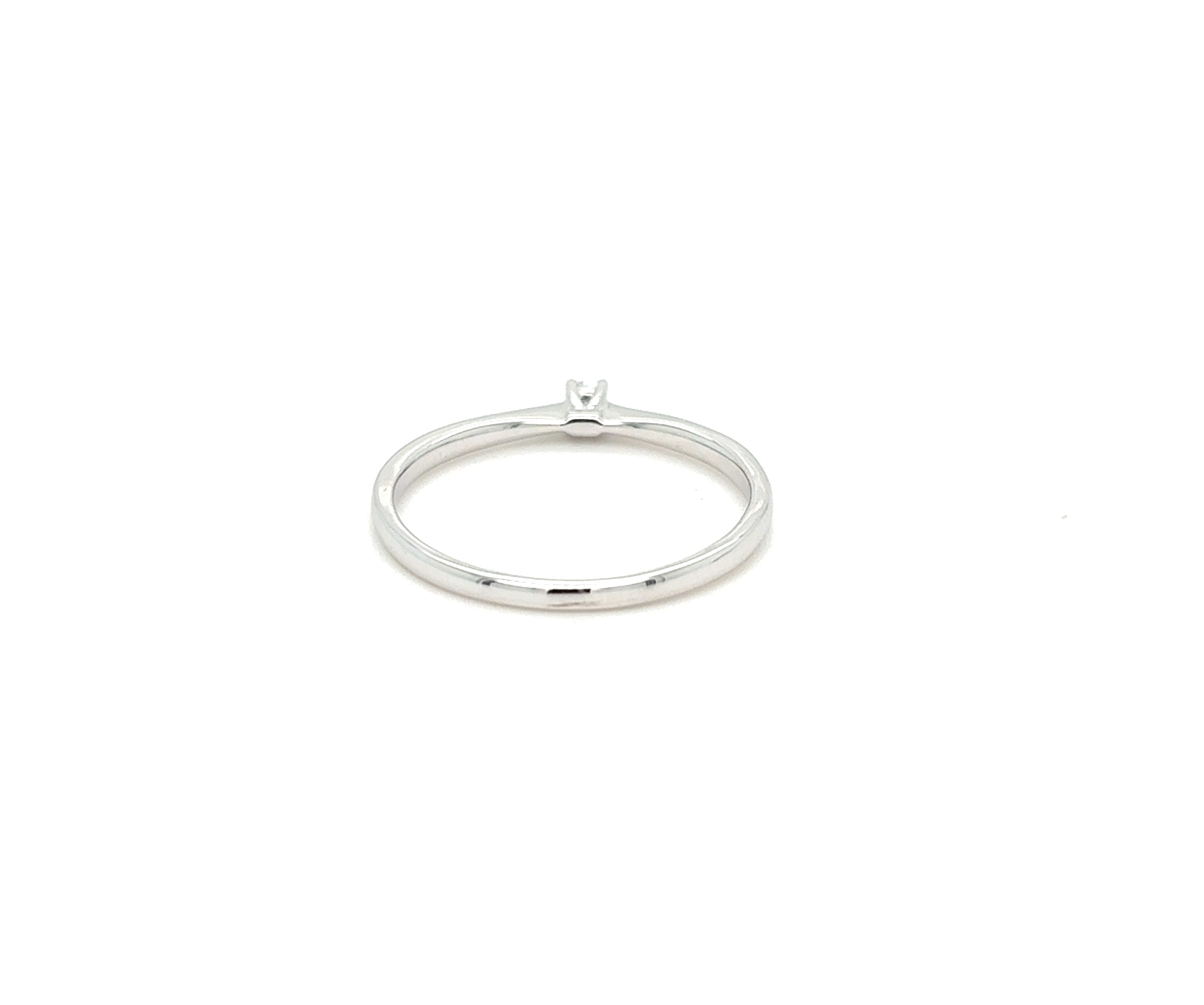 Ring Weiß Gold 585 14 kt Brillant Damen