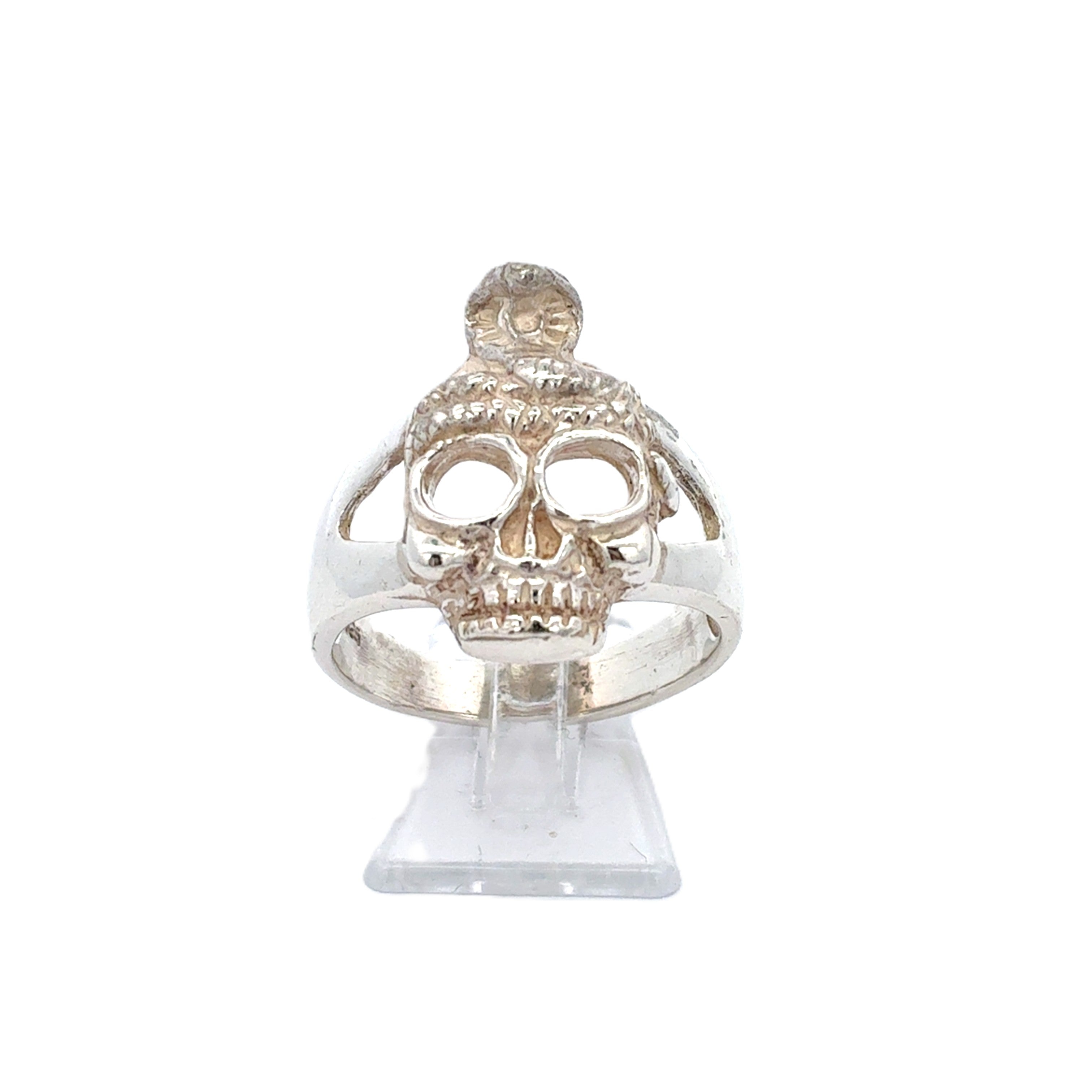 Skellet Schädel Rind Sterling Silber 925 Geschenk *61*