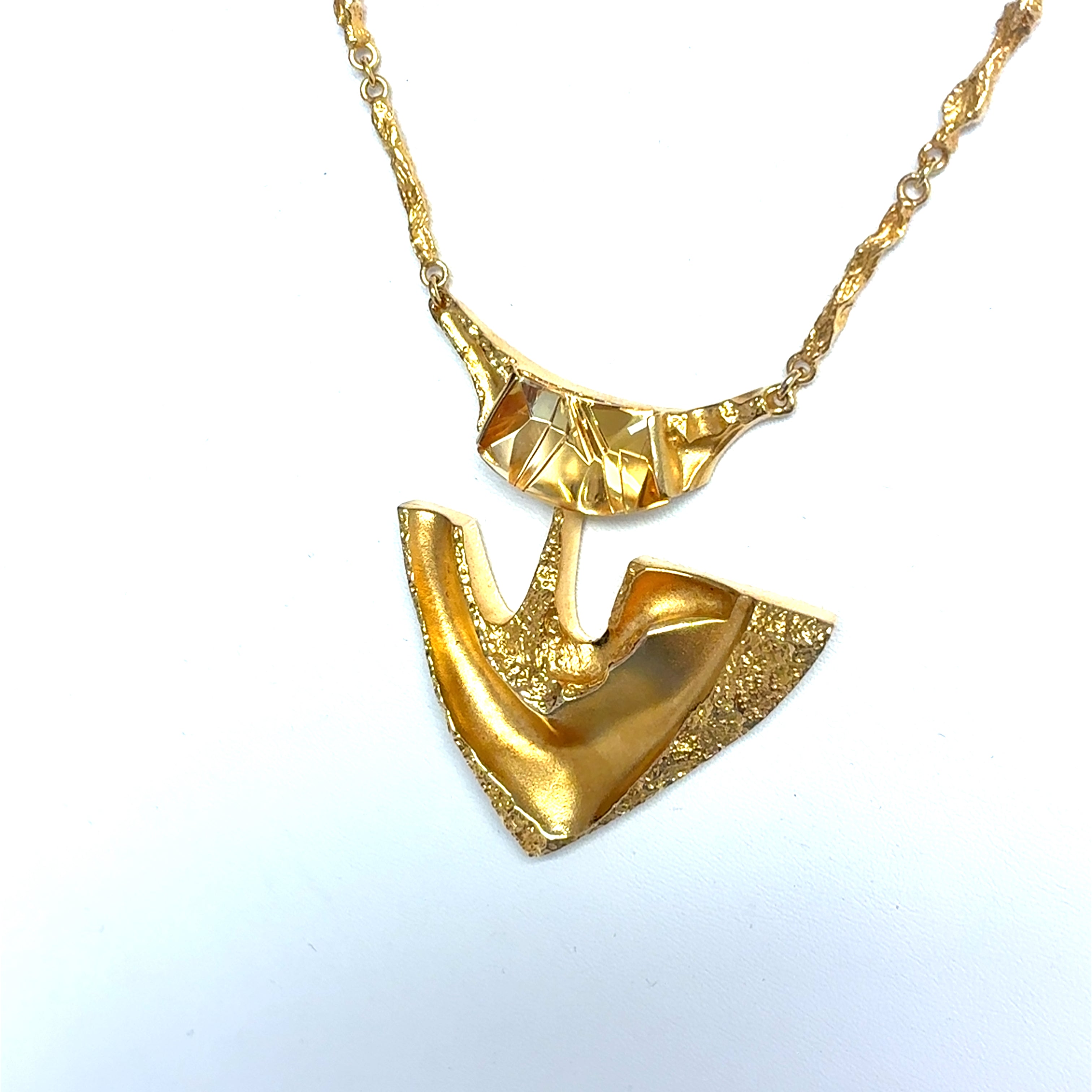 LAPPONIA Collier Kette Gelb Gold 585 14 kt Citrin  237425