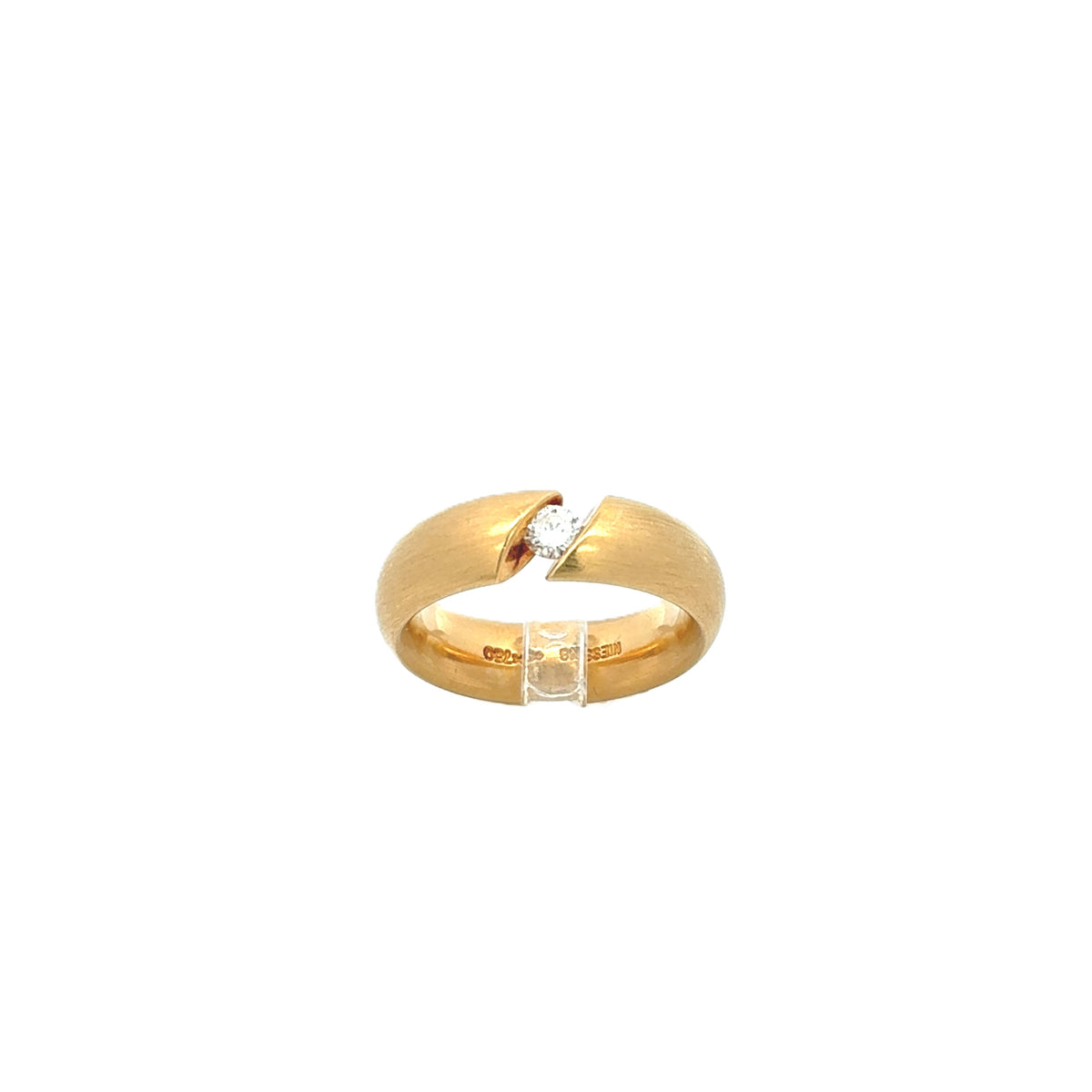 Niessing Damen Ring Gelb Gold 750 52 Brillanten ca. 0,07ct