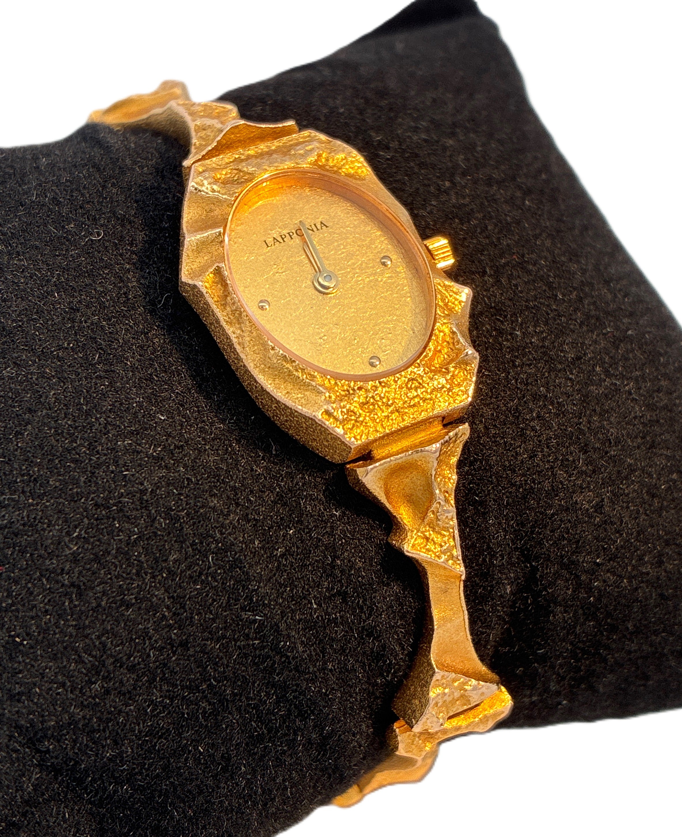Lapponia Damenuhr Gelb Gold 585 14 kt