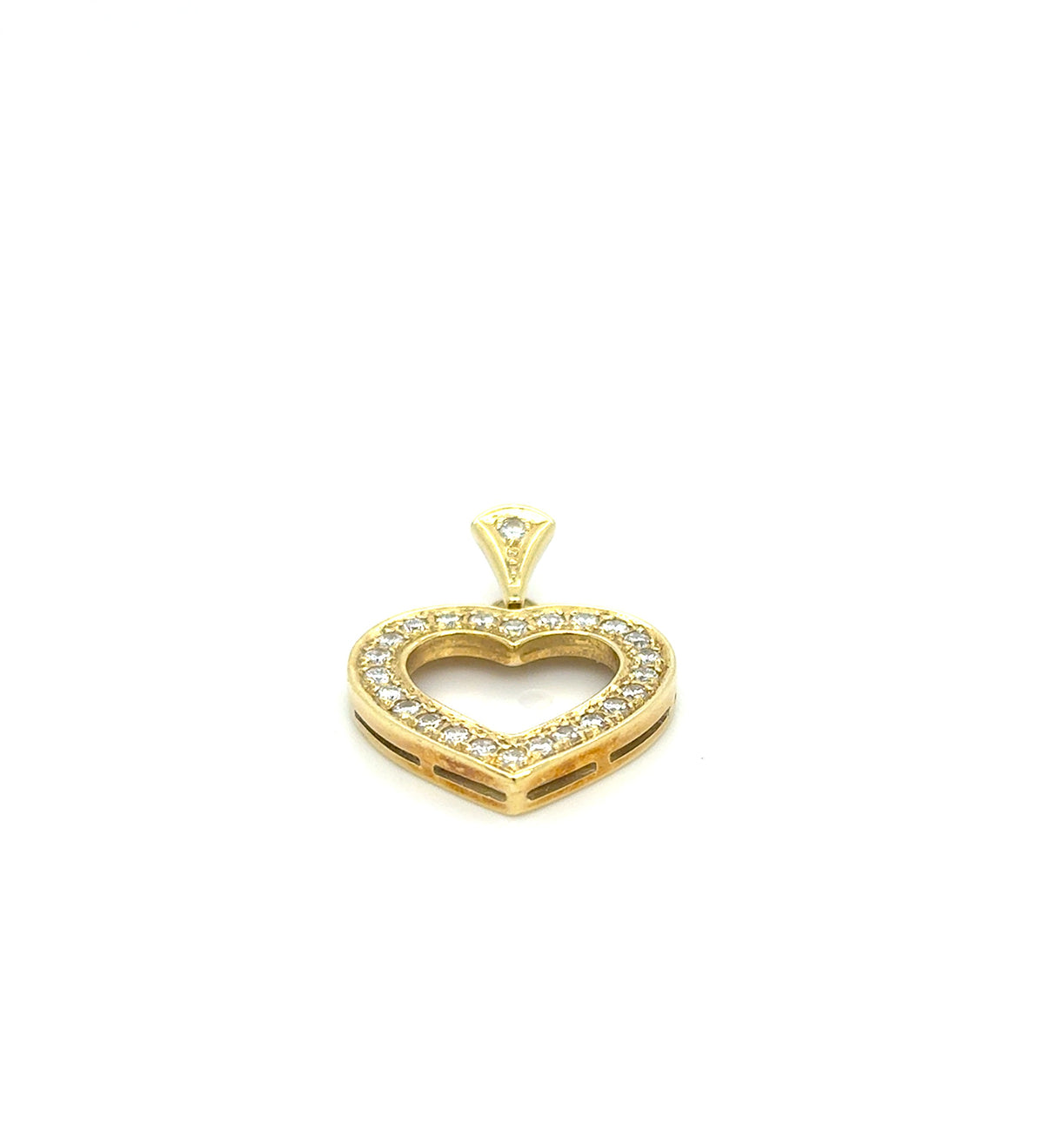 Anhänger Gold 585 14 kt Brillanten Herz Damen