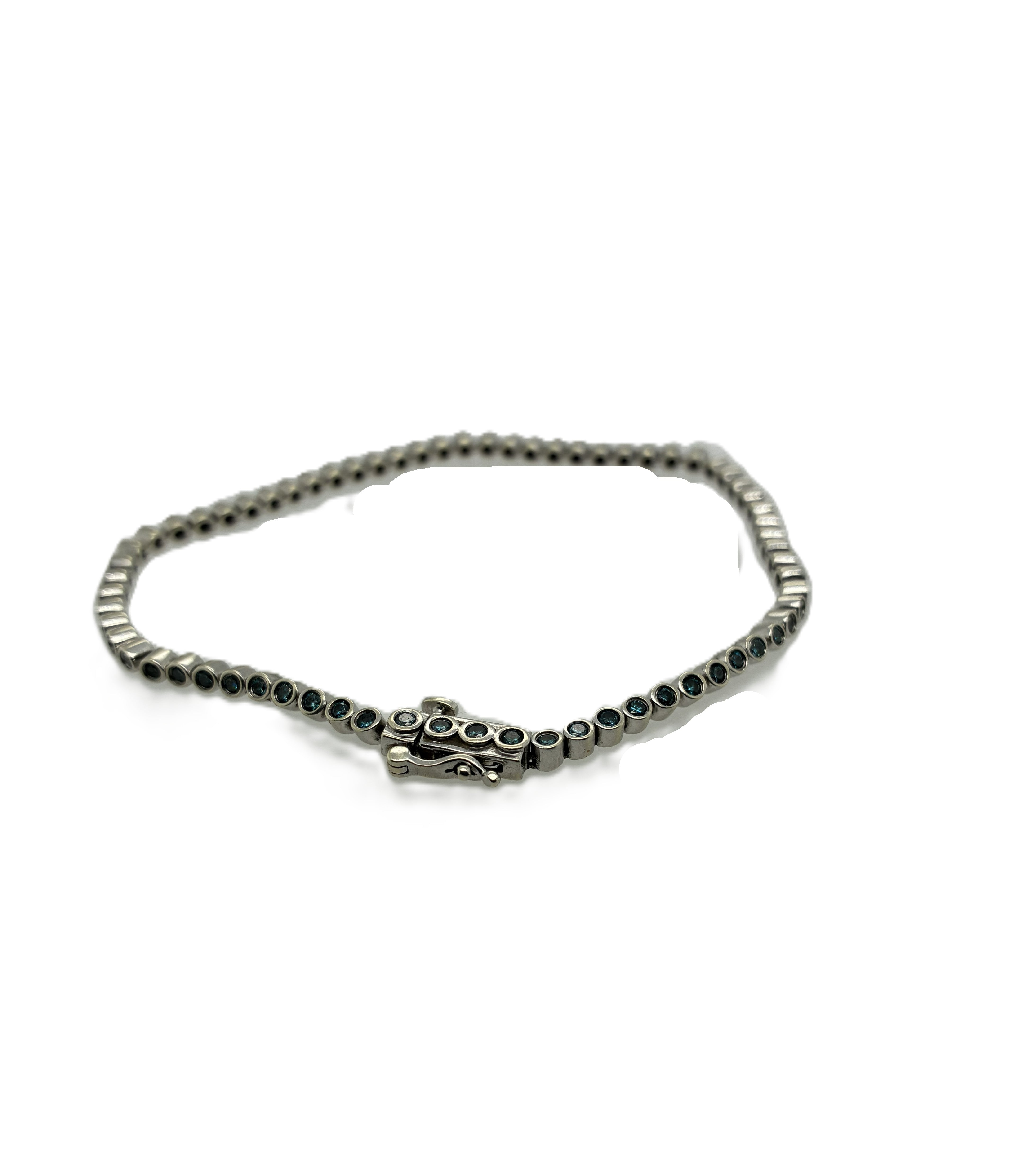 Brillant Weißgold Armband 375/10kt ca.20cm