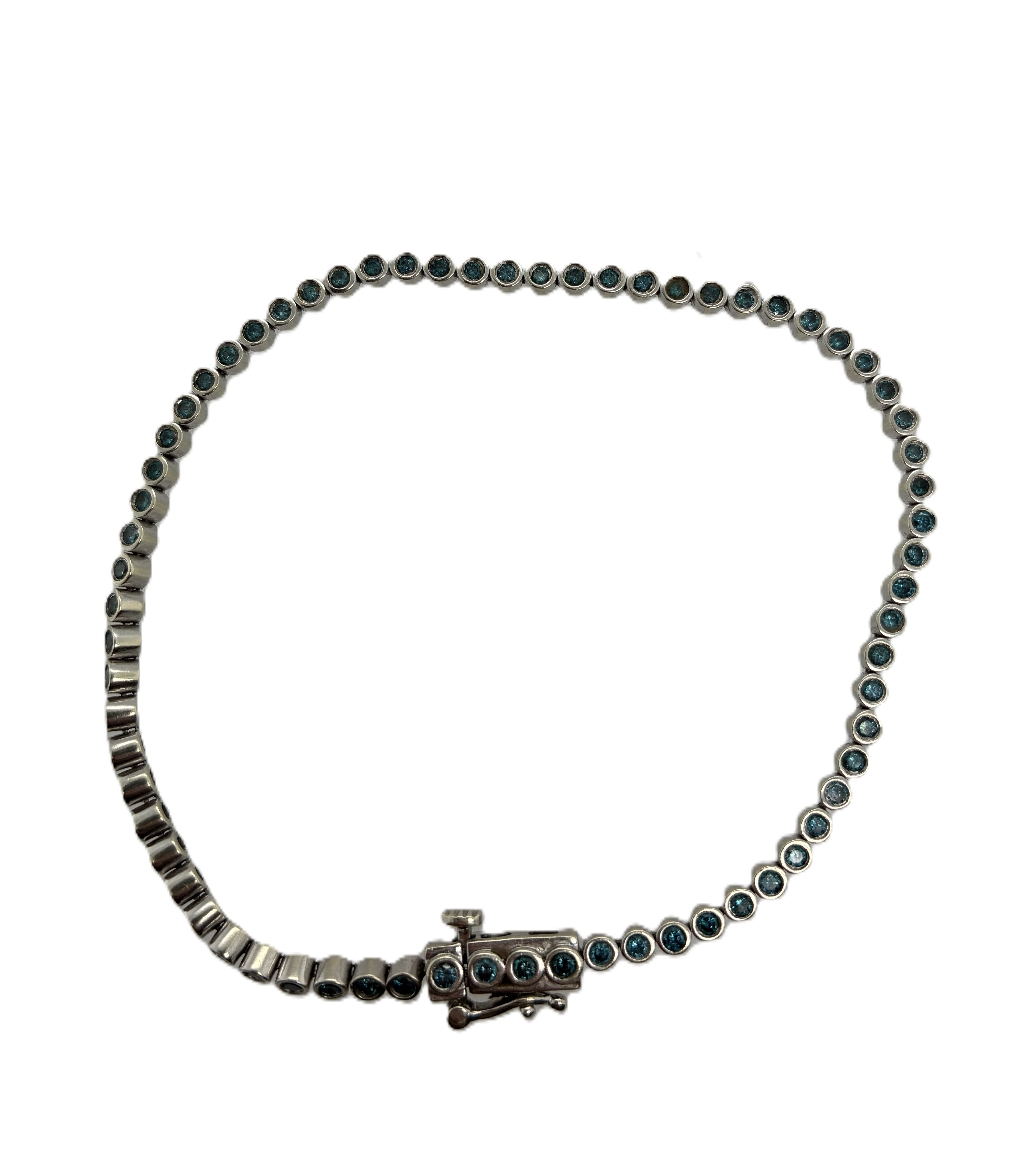 Brillant Weißgold Armband 375/10kt ca.20cm