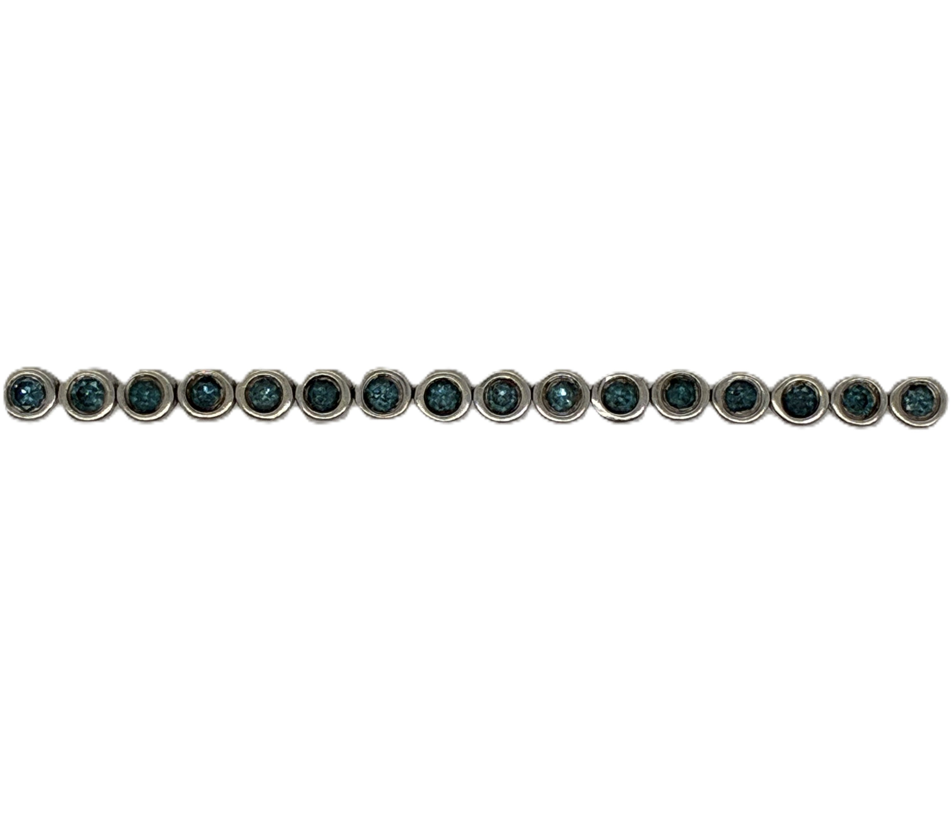 Brillant Weißgold Armband 375/10kt ca.20cm